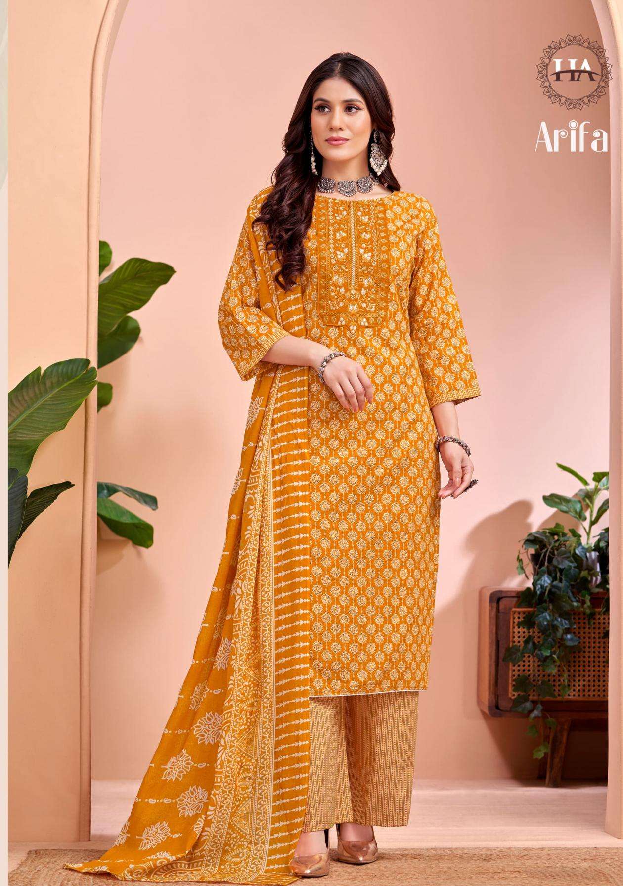 ALOK SUIT LAUNCH AARIFA VOL 2 BRAND COTTON UNSTITCH LADIES SUIT DEALER