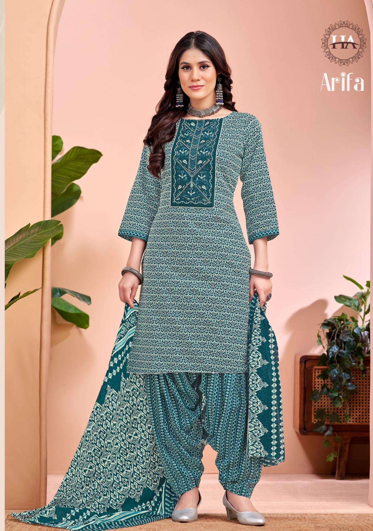 ALOK SUIT LAUNCH AARIFA VOL 2 BRAND COTTON UNSTITCH LADIES SUIT DEALER