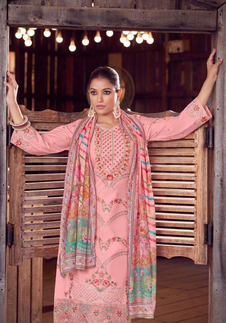 ALOK SUIT TABEER VOL 20 LAWN PAKISTANI PATTERN UNSTITCH SUIT DEALER