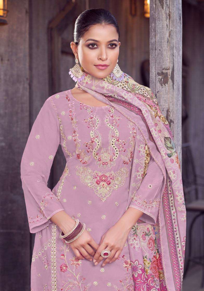 ALOK SUIT TABEER VOL 20 LAWN PAKISTANI PATTERN UNSTITCH SUIT DEALER