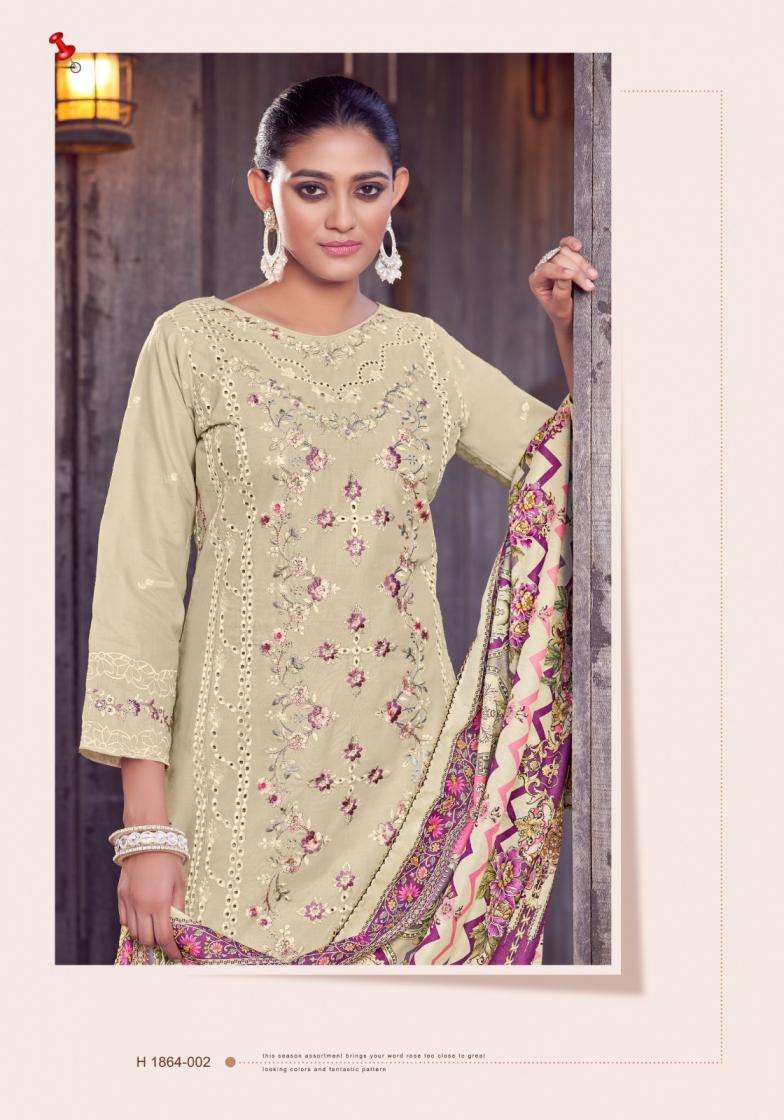 ALOK SUIT TABEER VOL 20 LAWN PAKISTANI PATTERN UNSTITCH SUIT DEALER