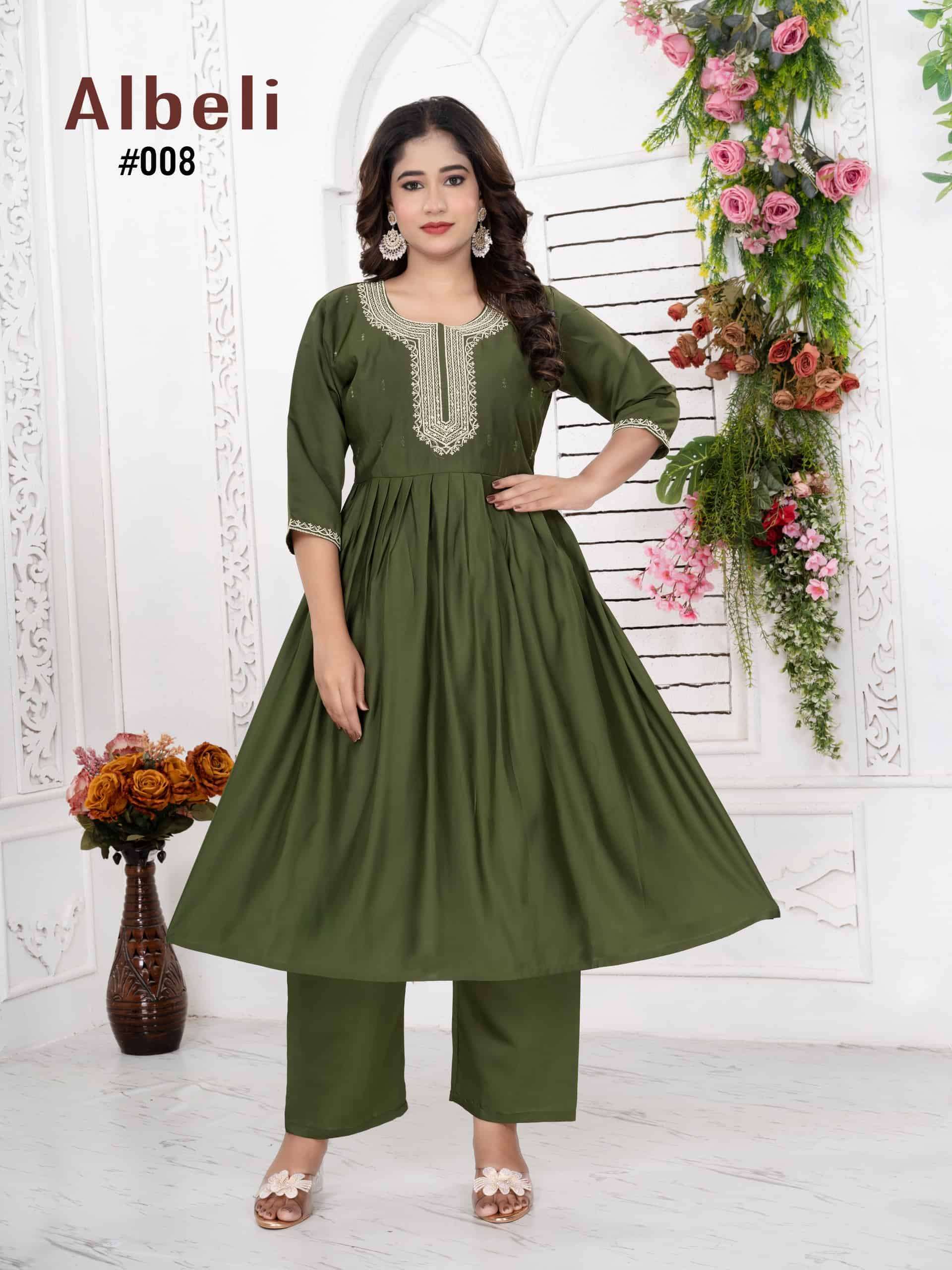 BEAUTY QUEEN ALBELI VOL 3 READYMADE SILK KURTI COLLECTION DEALER
