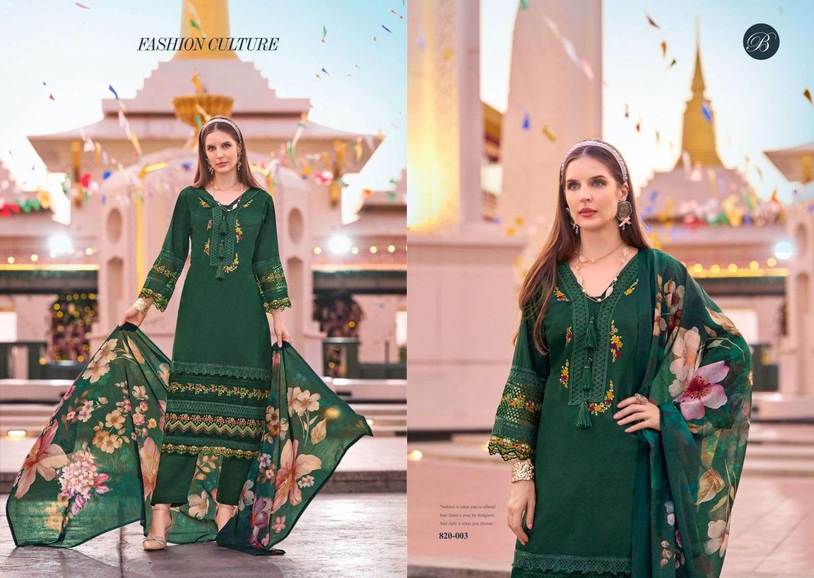 BELLIZA DESIGNER STUDIO MAJESTIC FESTIVAL PAKISTANI DESIGN UNSTITCH OUTFIT RESELLER SHOP