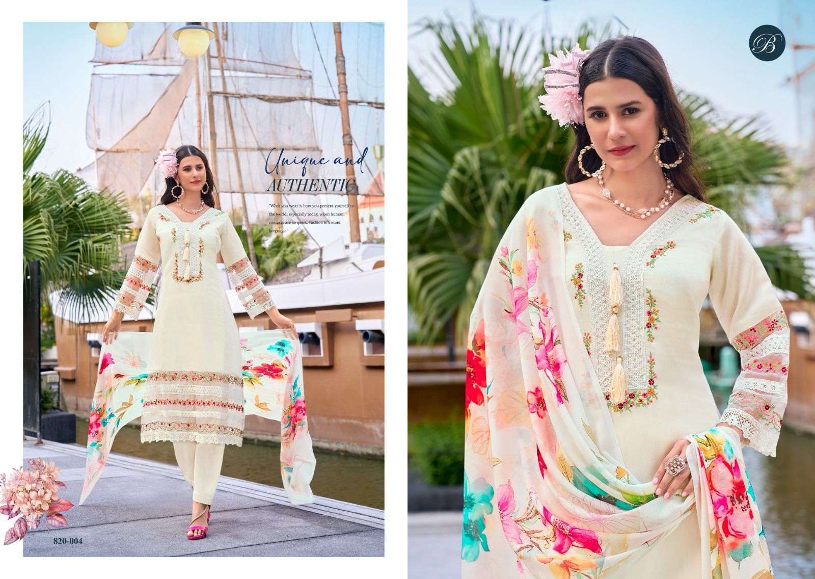 BELLIZA DESIGNER STUDIO MAJESTIC FESTIVAL PAKISTANI DESIGN UNSTITCH OUTFIT RESELLER SHOP