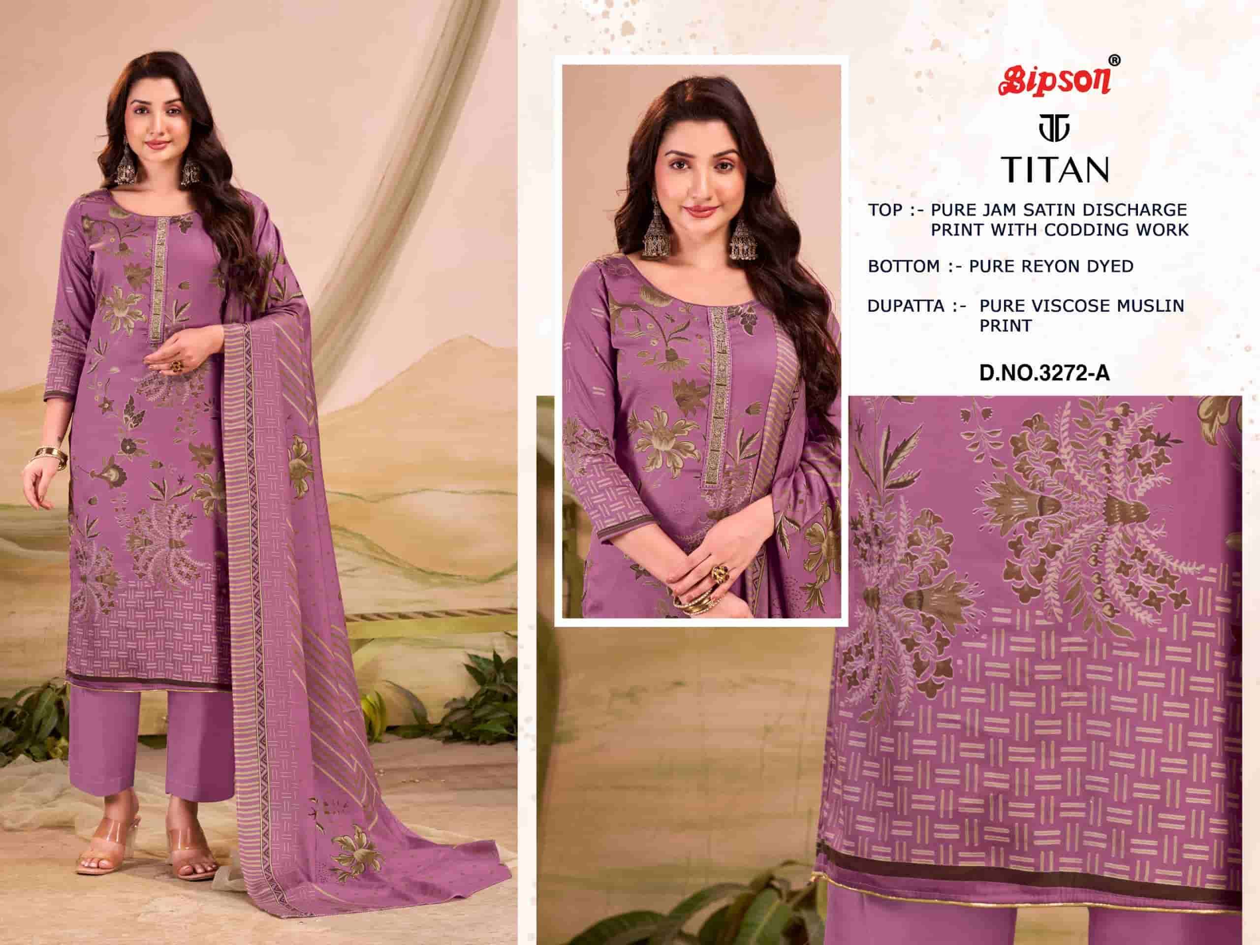 Bipsone Titan 3272 Best Cotton Designer Ethnic Wear Women Material Suit Wholesale