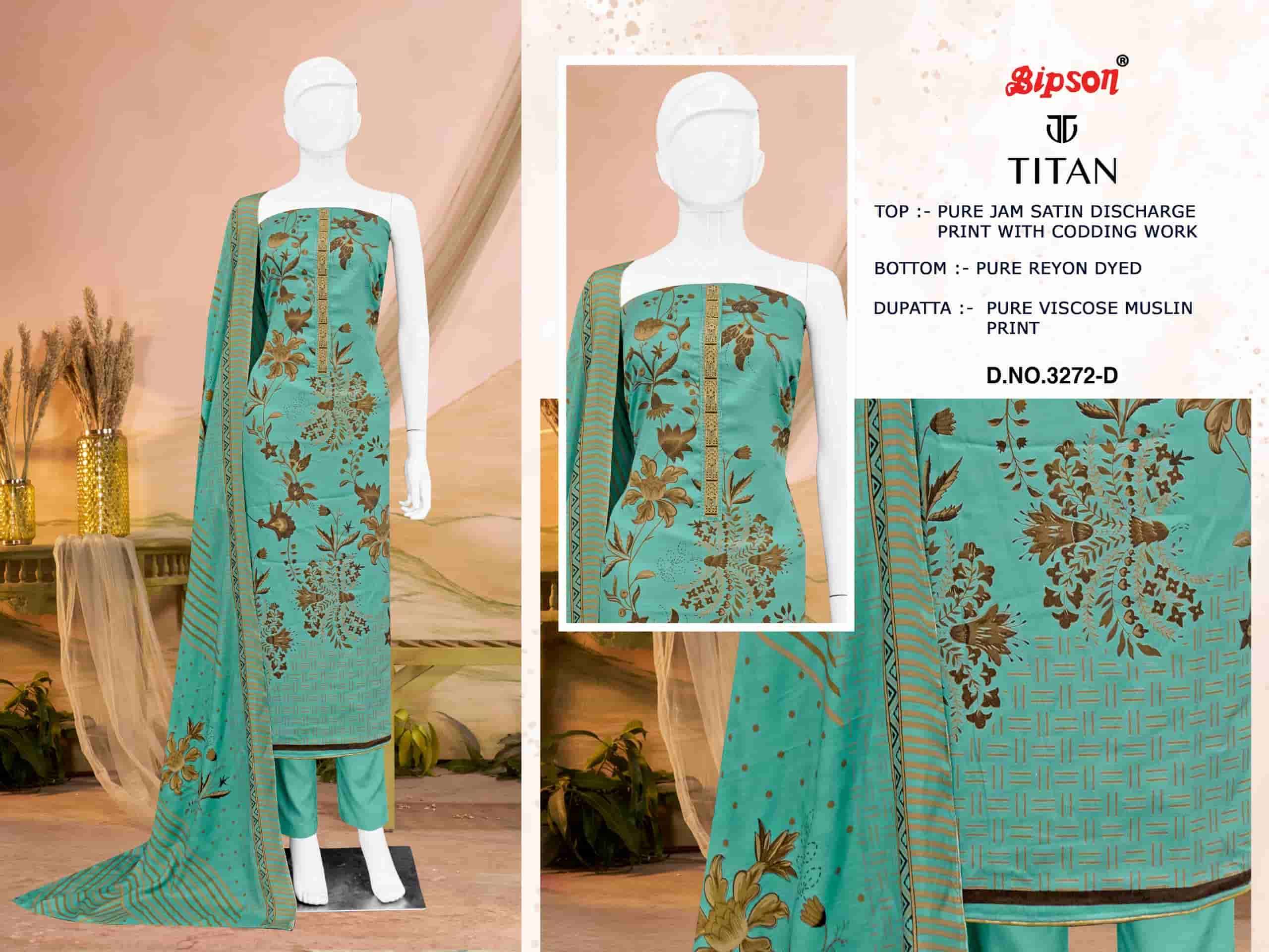 Bipsone Titan 3272 Best Cotton Designer Ethnic Wear Women Material Suit Wholesale