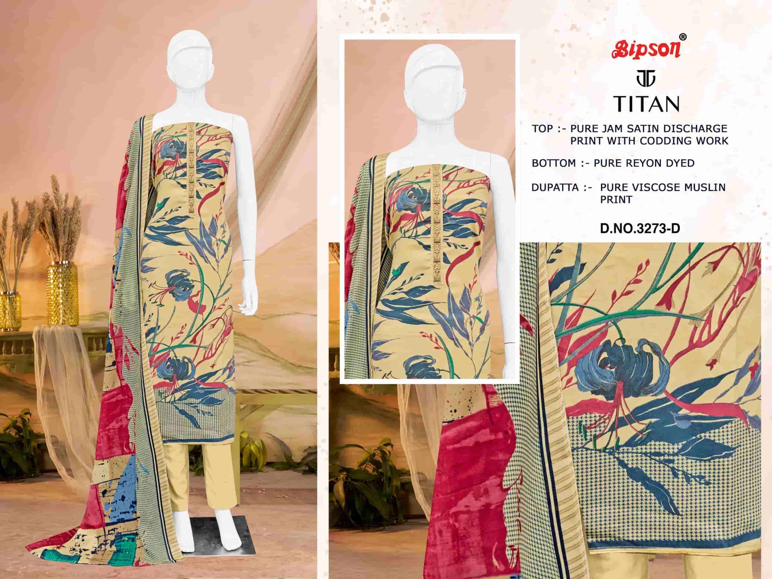 Bipsone Titan 3273 Designer Ethnic Wear Women Material Suit Wholesale 