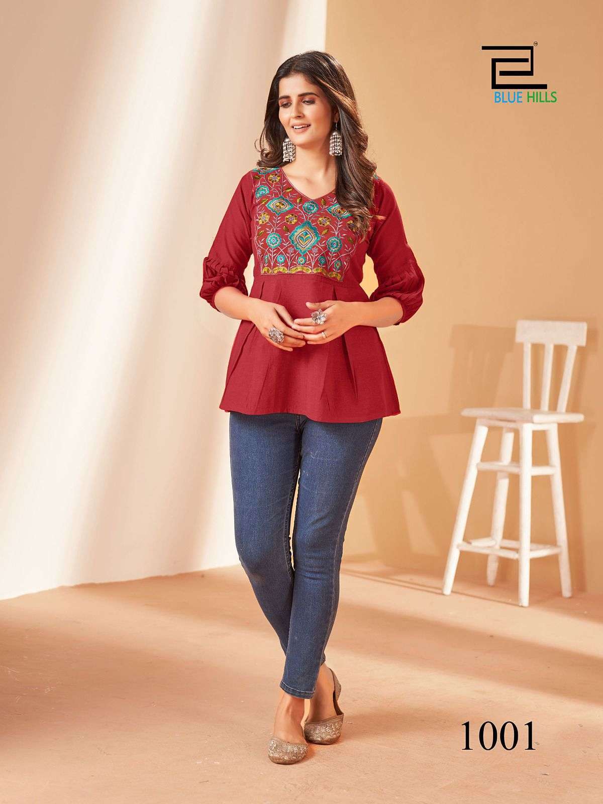 BLUE HILLS CHARMI SHORT TOP FASHION FOR GIRLS WOMEN CLOTH DAILY WEAR CATALOG