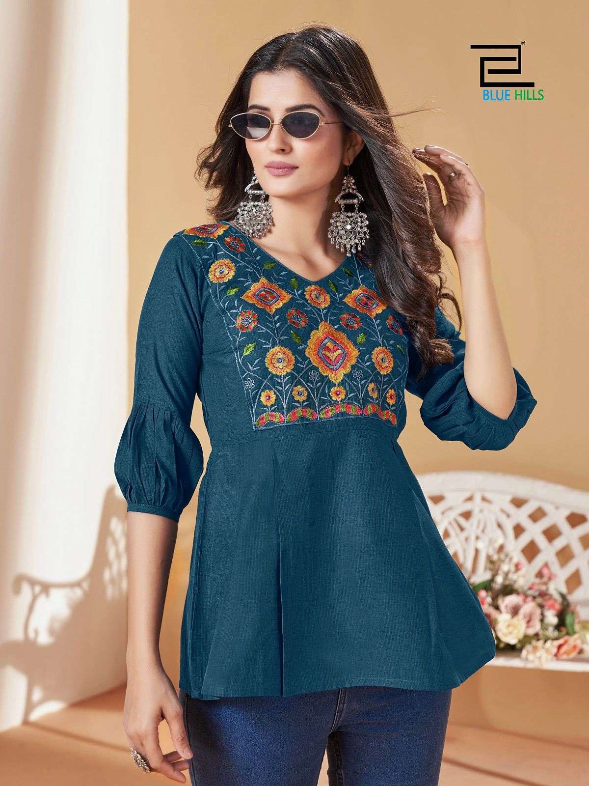 BLUE HILLS CHARMI SHORT TOP FASHION FOR GIRLS WOMEN CLOTH DAILY WEAR CATALOG