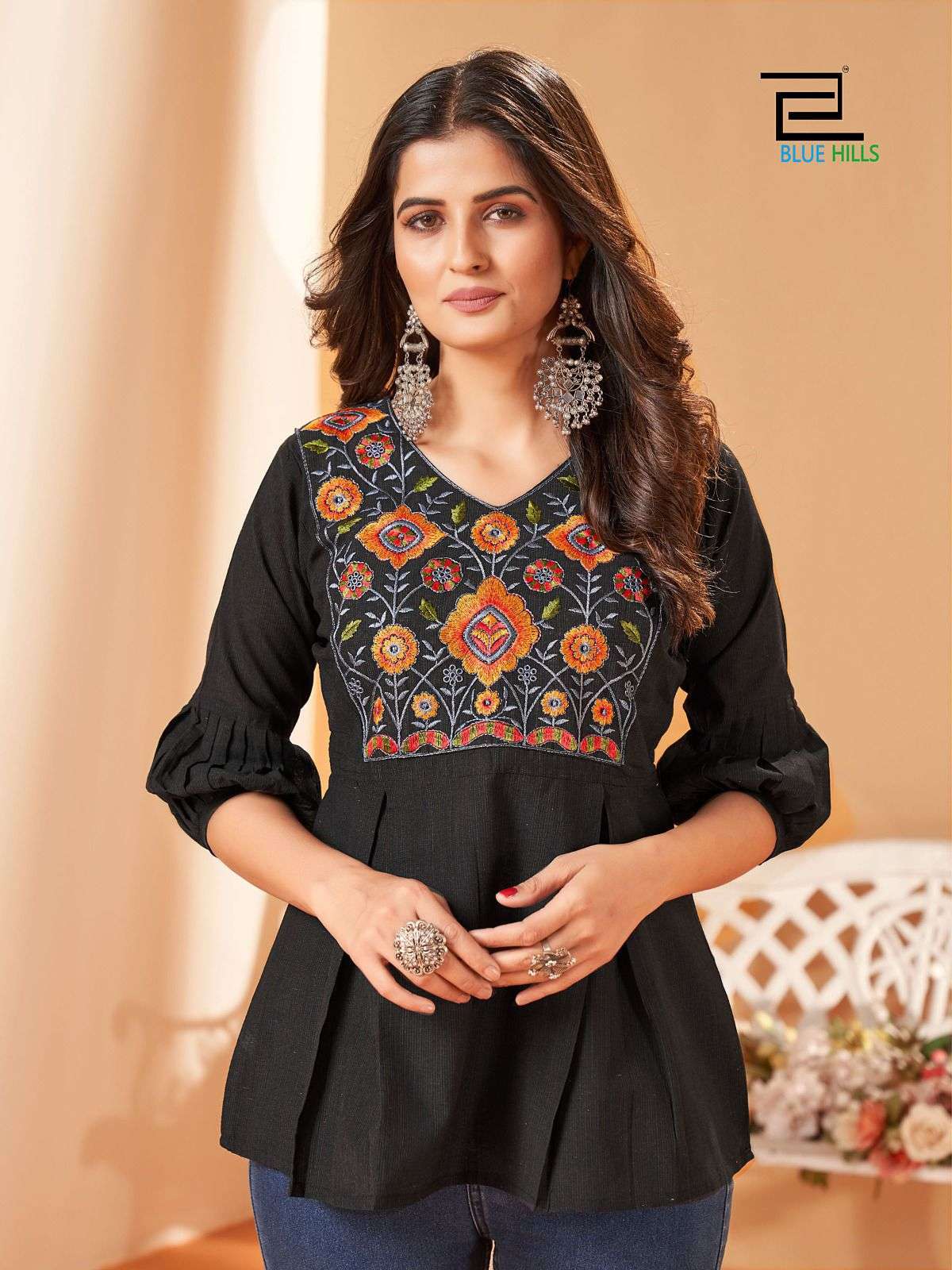 BLUE HILLS CHARMI SHORT TOP FASHION FOR GIRLS WOMEN CLOTH DAILY WEAR CATALOG