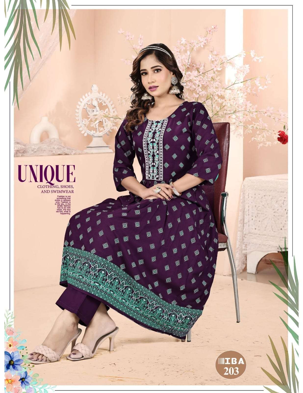 FASHION TALK IBA VOL 2 LADIES WEAR FANCY RAYON KURTI COLLECTION SHOP