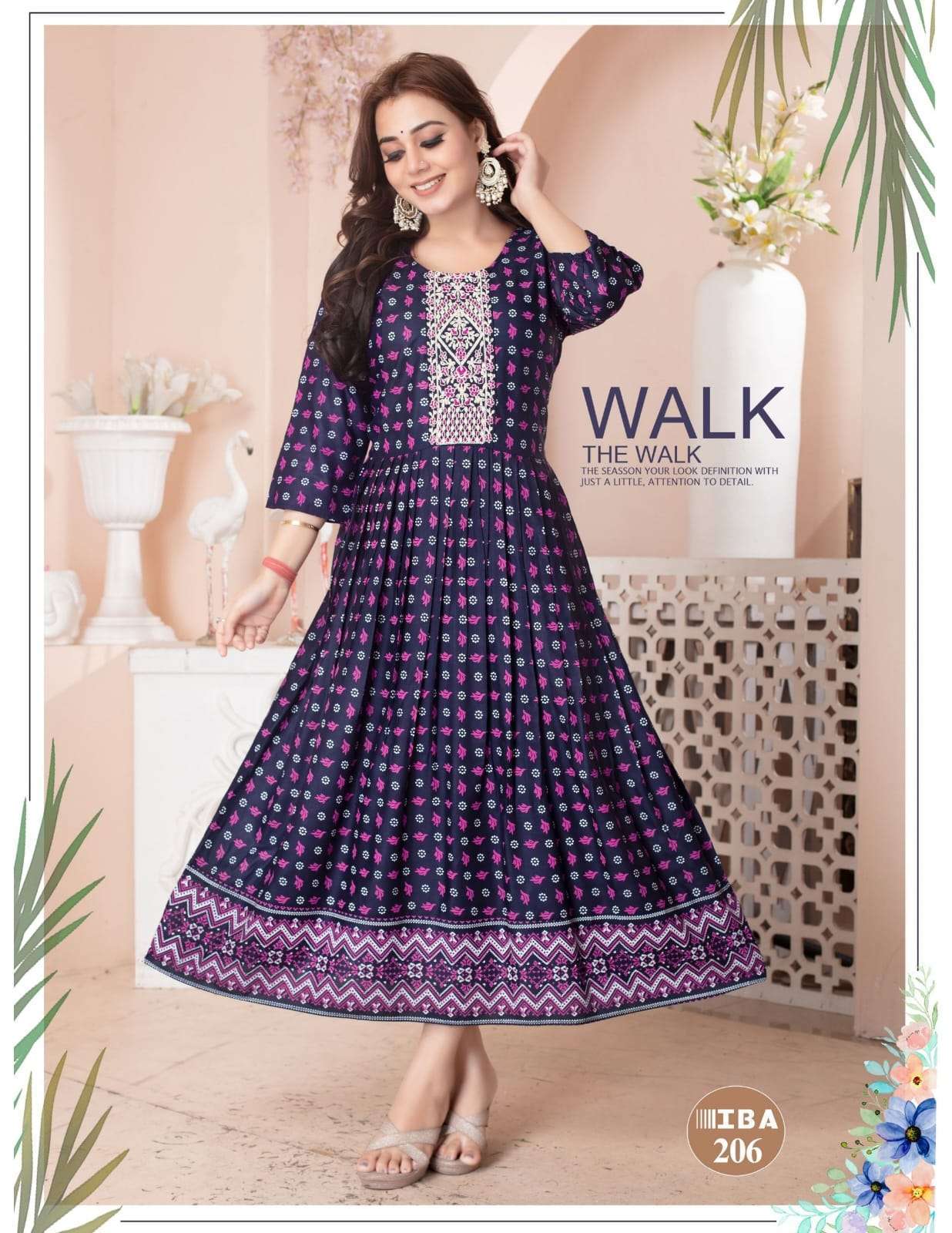FASHION TALK IBA VOL 2 LADIES WEAR FANCY RAYON KURTI COLLECTION SHOP