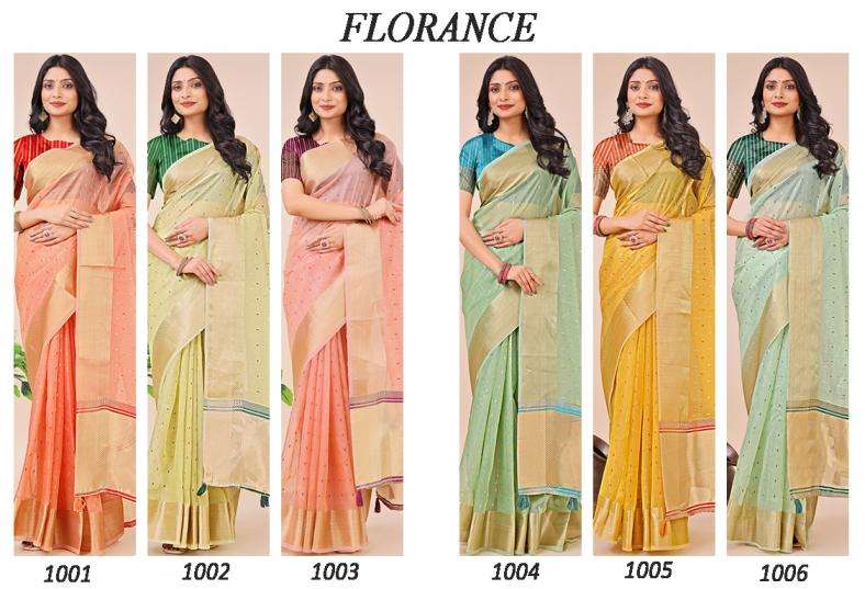 ASTITA FLORANCE ORGANZA FABRIC FANCY LOOK SAREE 