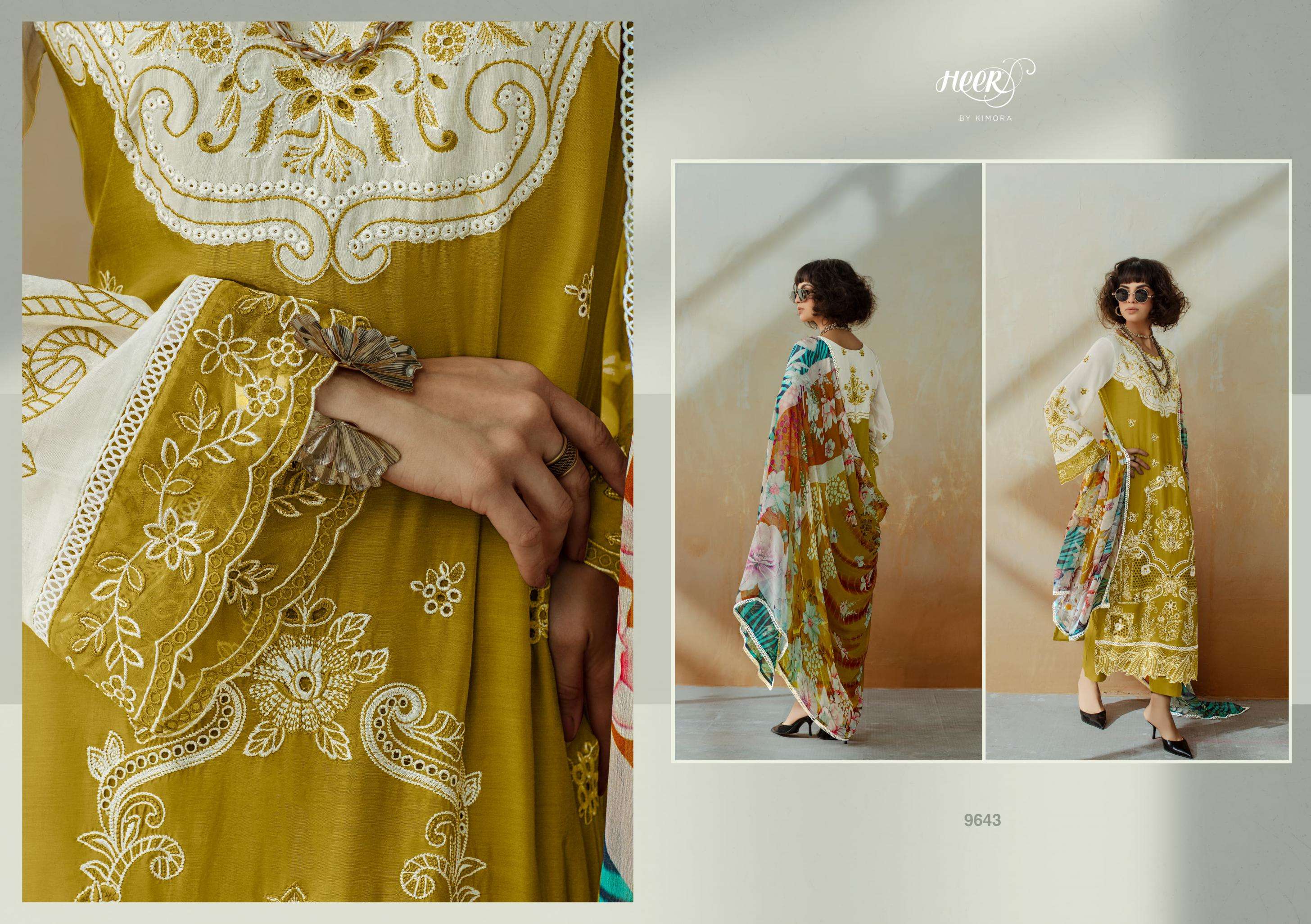 KIMORA FASHION CHIC VOL 208 UNIQUE COLOUR MUSLIN SILK SALWAR KAMEEZ 