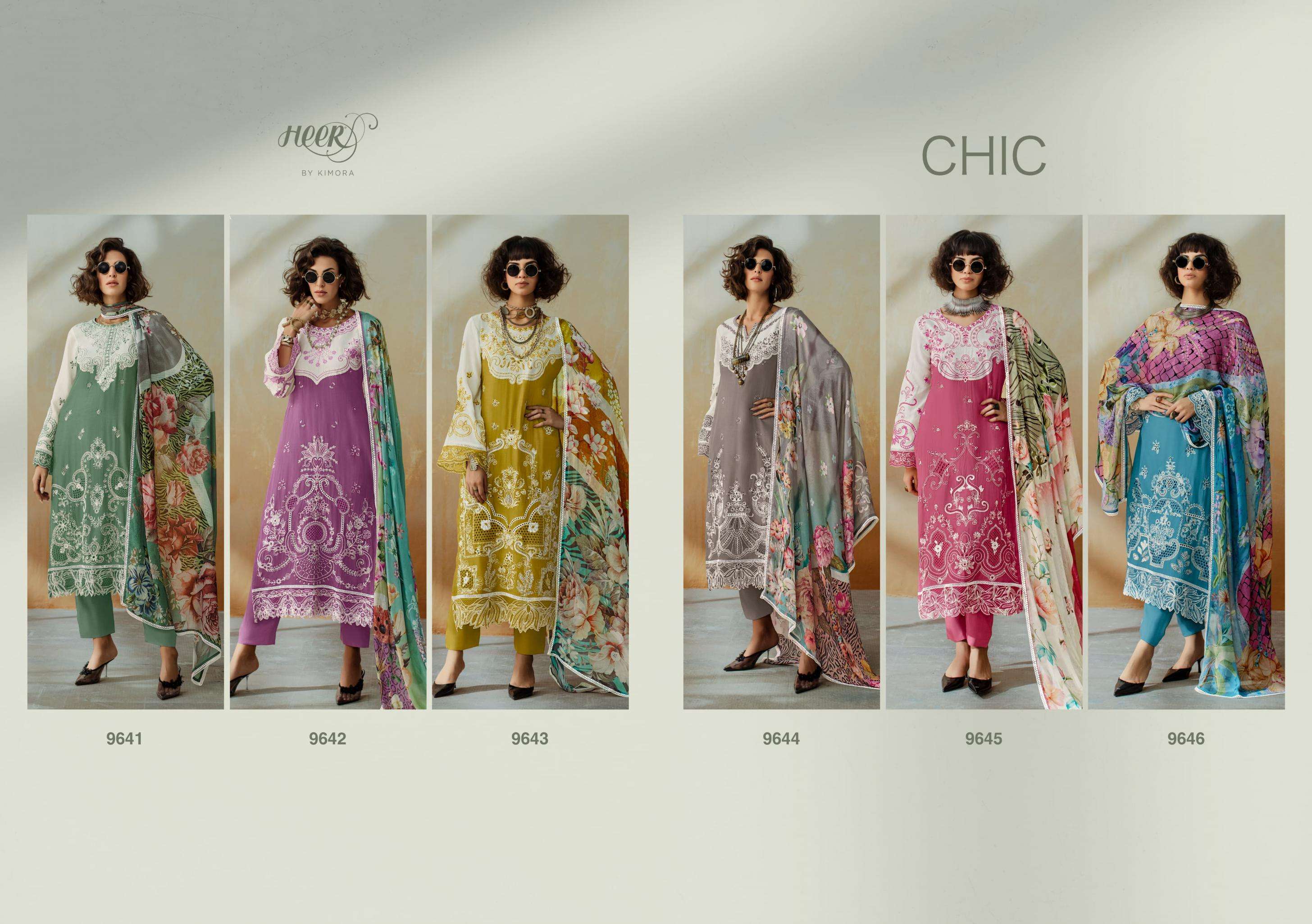 KIMORA FASHION CHIC VOL 208 UNIQUE COLOUR MUSLIN SILK SALWAR KAMEEZ 