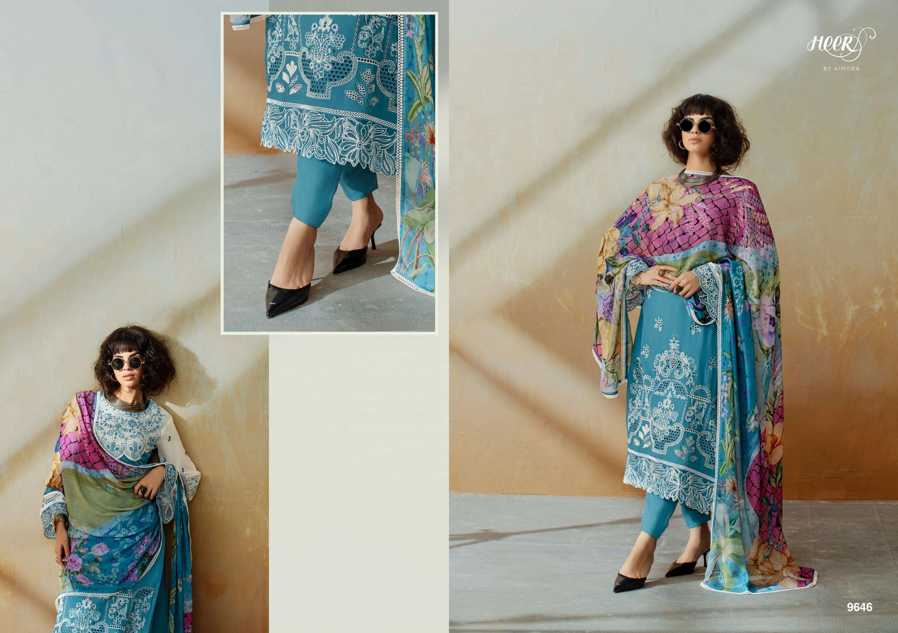 KIMORA FASHION CHIC VOL 208 UNIQUE COLOUR MUSLIN SILK SALWAR KAMEEZ 