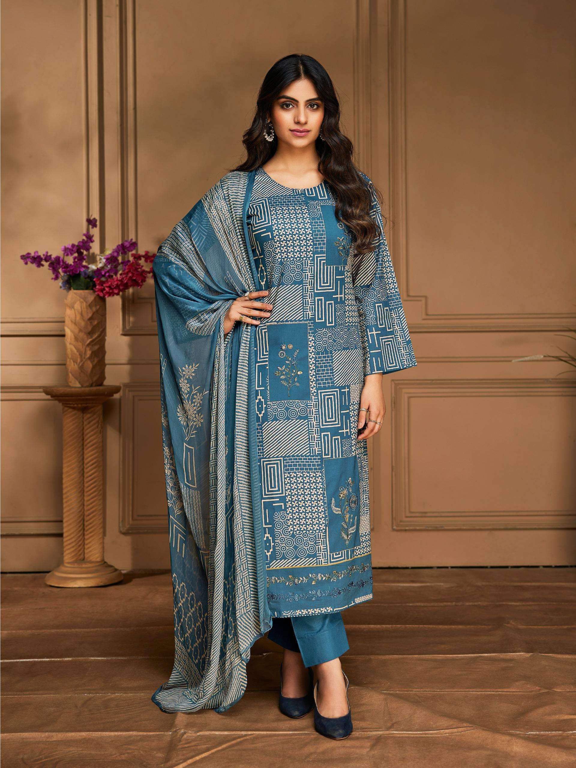 IBIZA FASHION MANTRA DIGITAL PRINT HIT SUMMER LADIES SUIT SUPPLIER