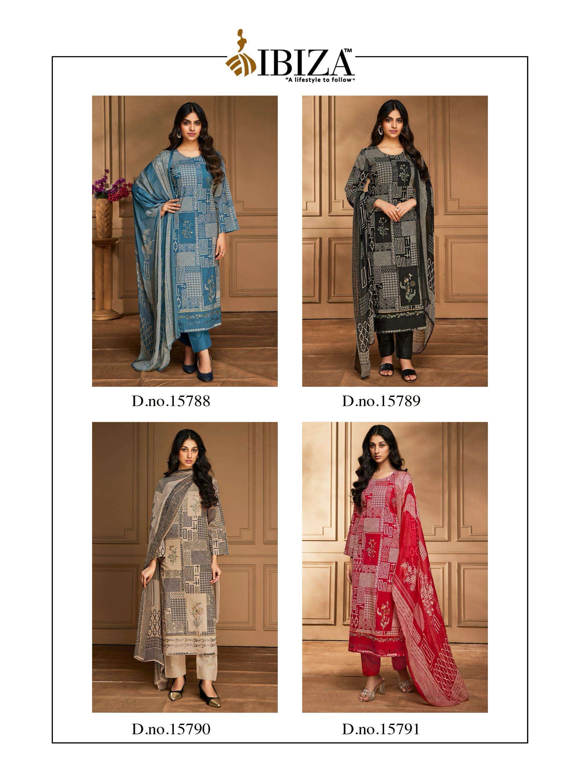 IBIZA FASHION MANTRA DIGITAL PRINT HIT SUMMER LADIES SUIT SUPPLIER
