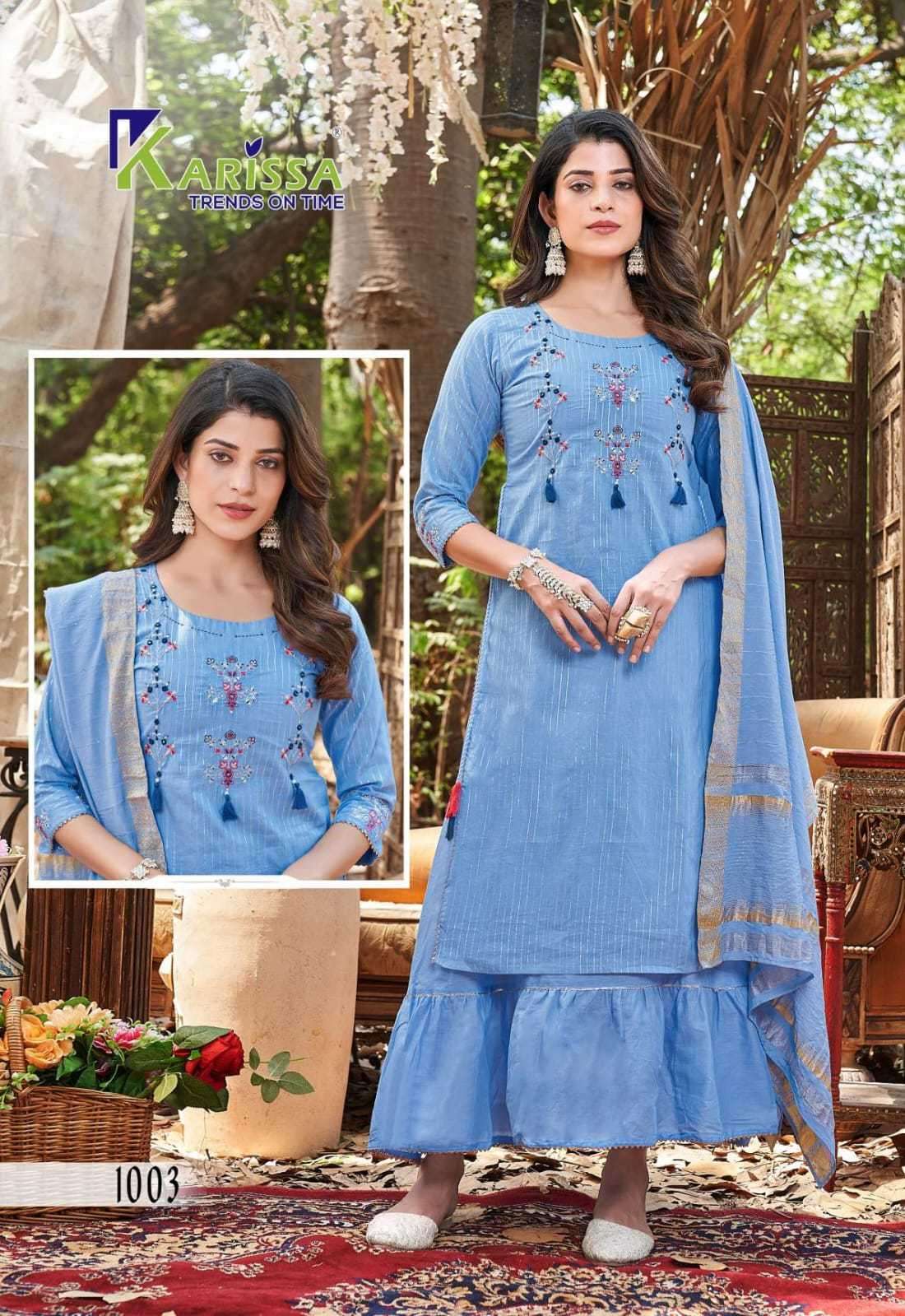 KARISSA HARMONY FESTIVAL WEAR READYMADE SHARARA SUIT ONLINE RESELLER 