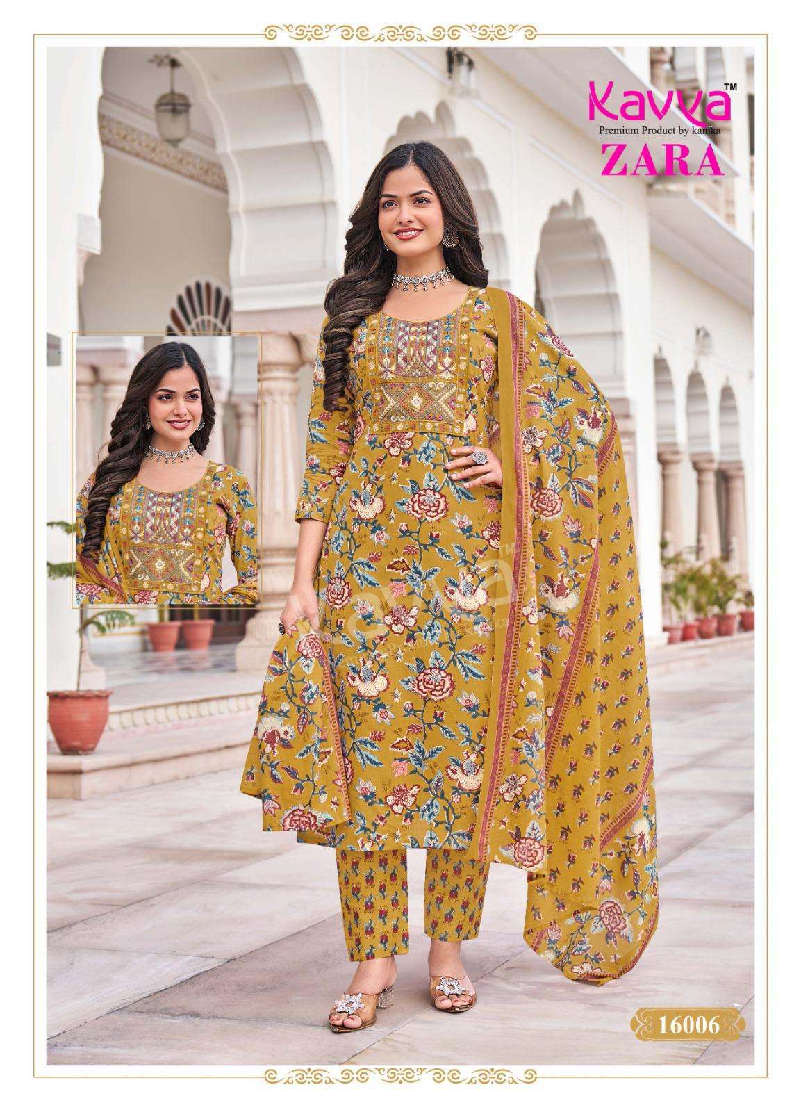 KAVYA ZARA VOL 16 COTTON READYMADE SALWAR KAMEEZ COLLECTION ETHNIC SHOP