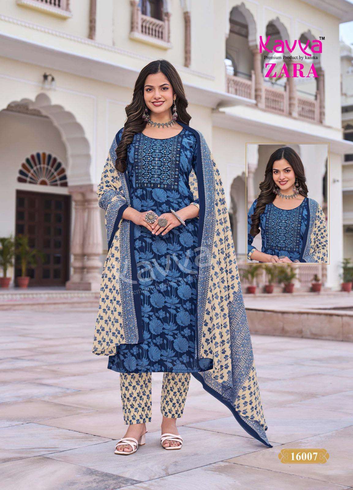 KAVYA ZARA VOL 16 COTTON READYMADE SALWAR KAMEEZ COLLECTION ETHNIC SHOP