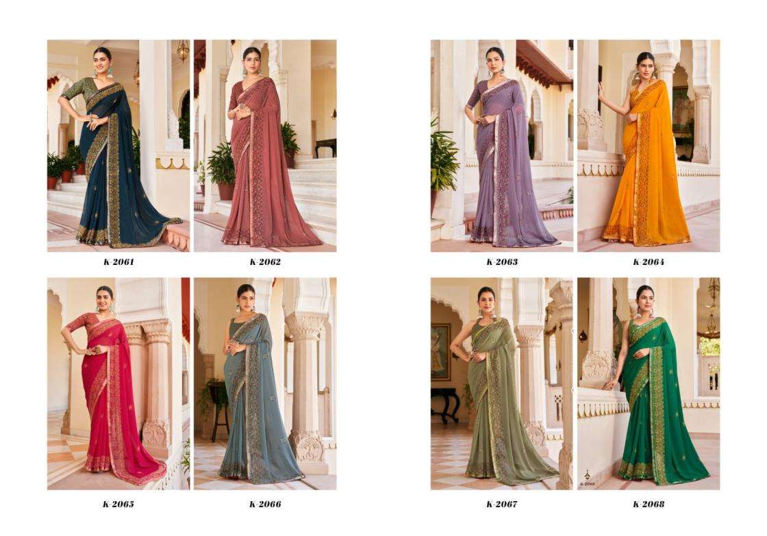 KRESHVA SUHANA DANI GEORGETTE FABRIC FANCY LOOK SAREE