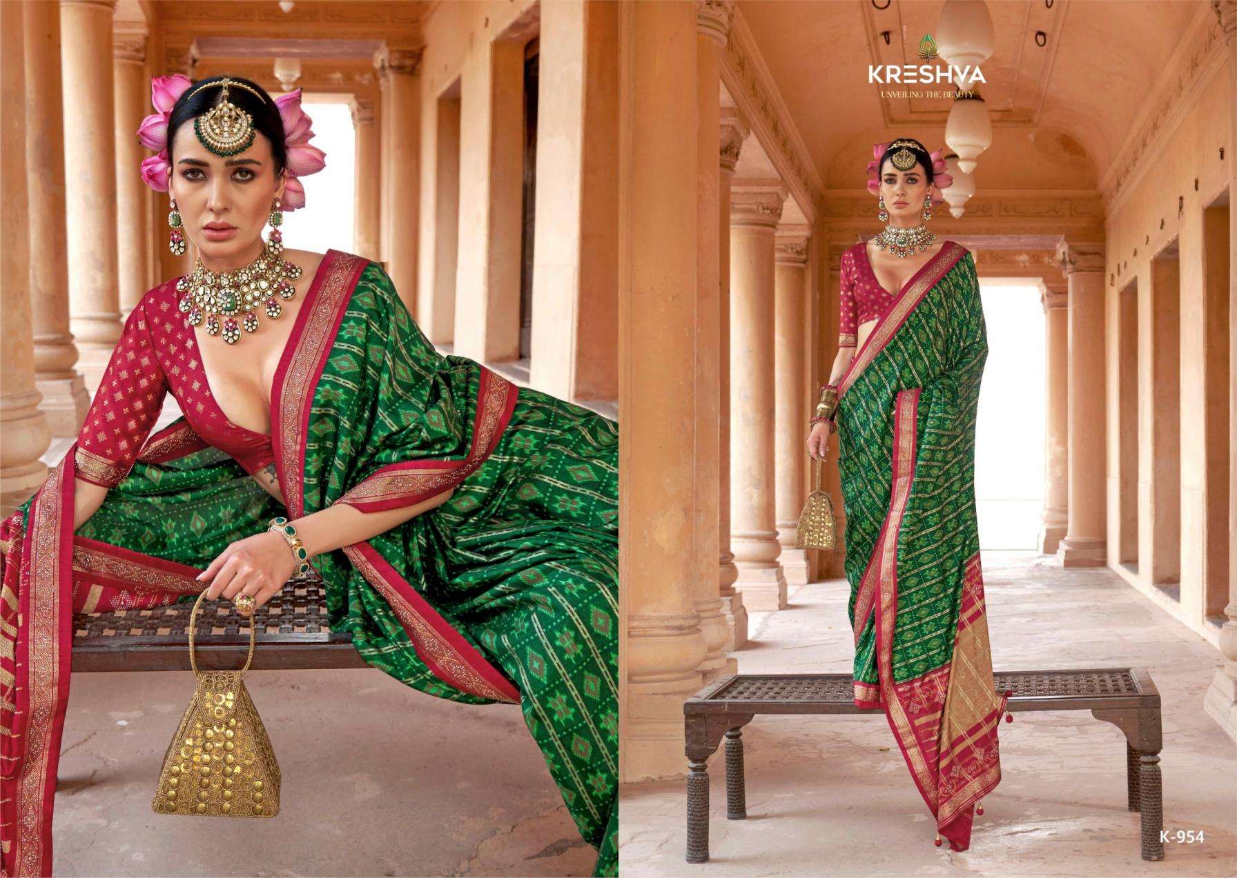 KRESHVA SUHANA DANI GEORGETTE FABRIC FANCY LOOK SAREE