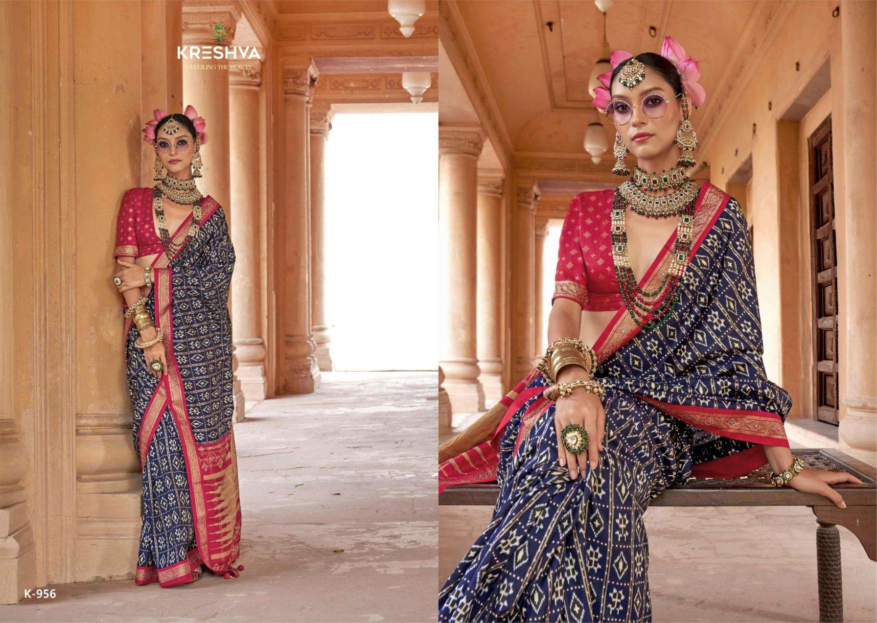 KRESHVA SUHANA DANI GEORGETTE FABRIC FANCY LOOK SAREE