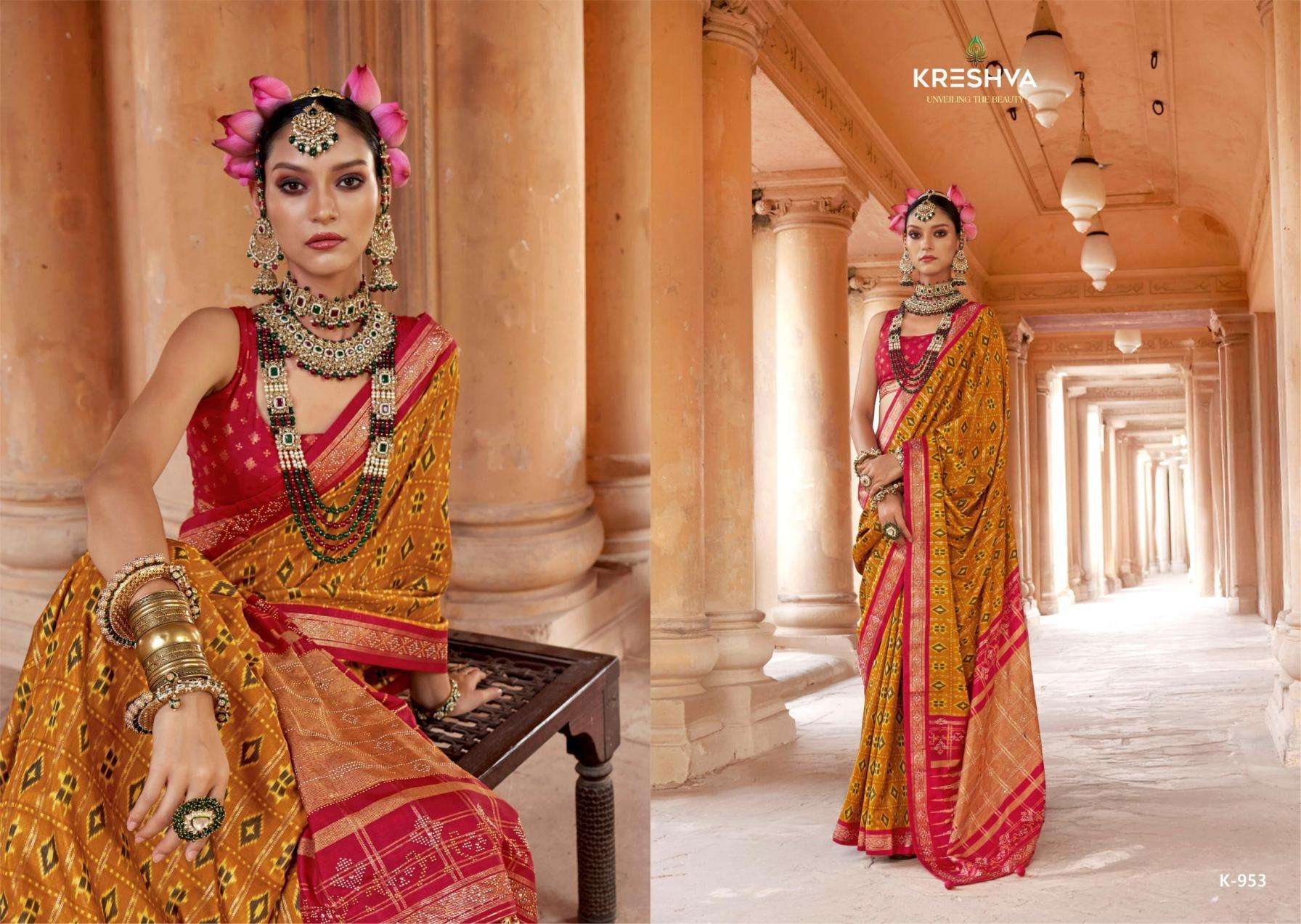 KRESHVA SUHANA DANI GEORGETTE FABRIC FANCY LOOK SAREE