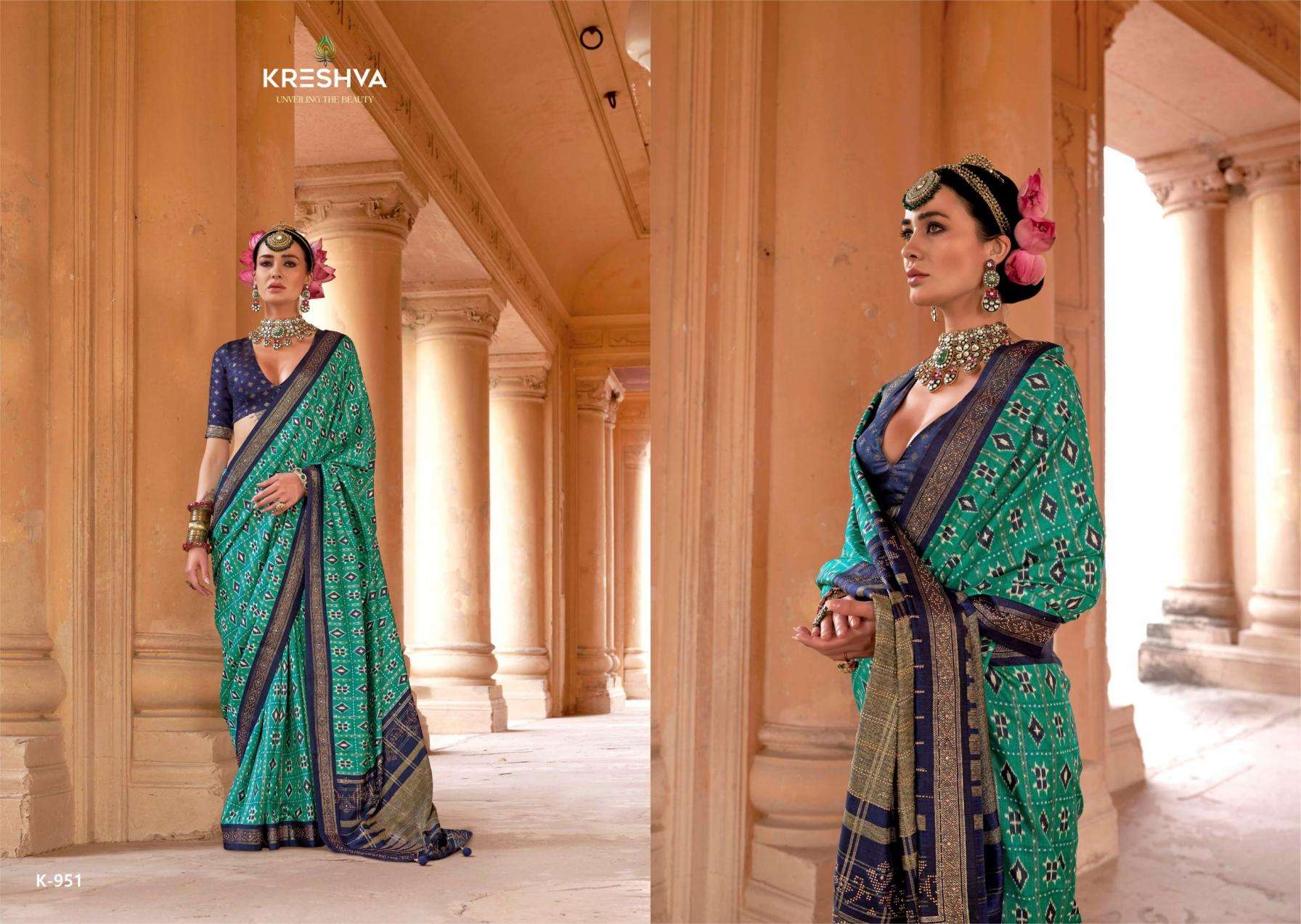 KRESHVA SUHANA DANI GEORGETTE FABRIC FANCY LOOK SAREE