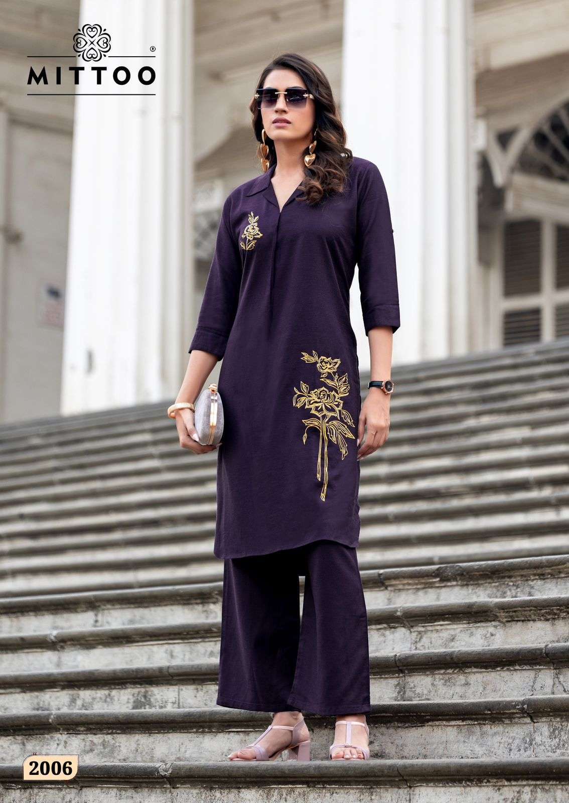 MITTOO ESHANI WOMEN LONG WEAR CORD SET PARTY WEAR WHOLESALE