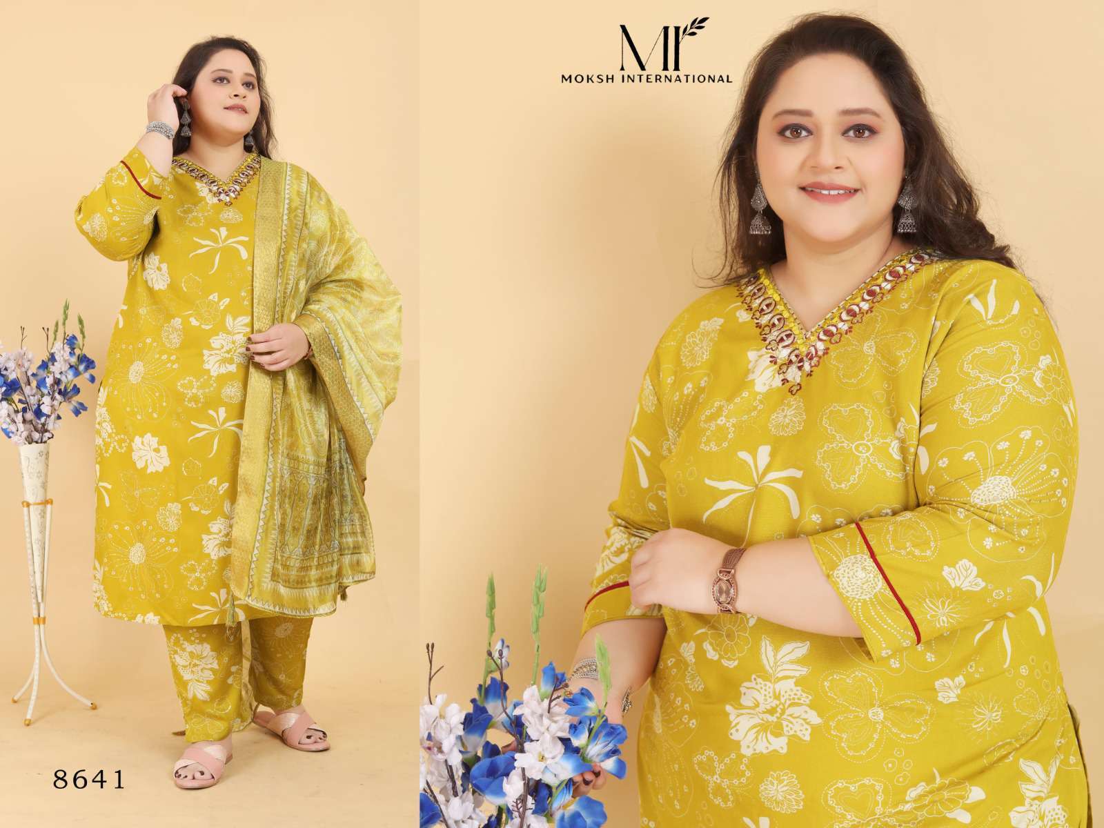 MOKSH BIG SIZE ANGEL VOL 2 PREMIUM DESIGNS 3 PIECE BIG SIZE WOMEN 