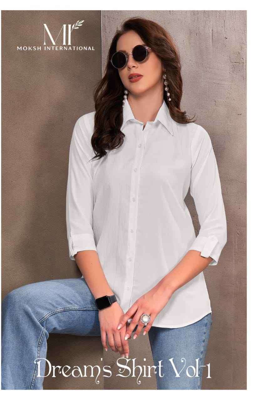 MOKSH DREAMS SHIRT VOL 1 WOMEN WEAR SHIRT COLLECTION WHOLESALE STORE