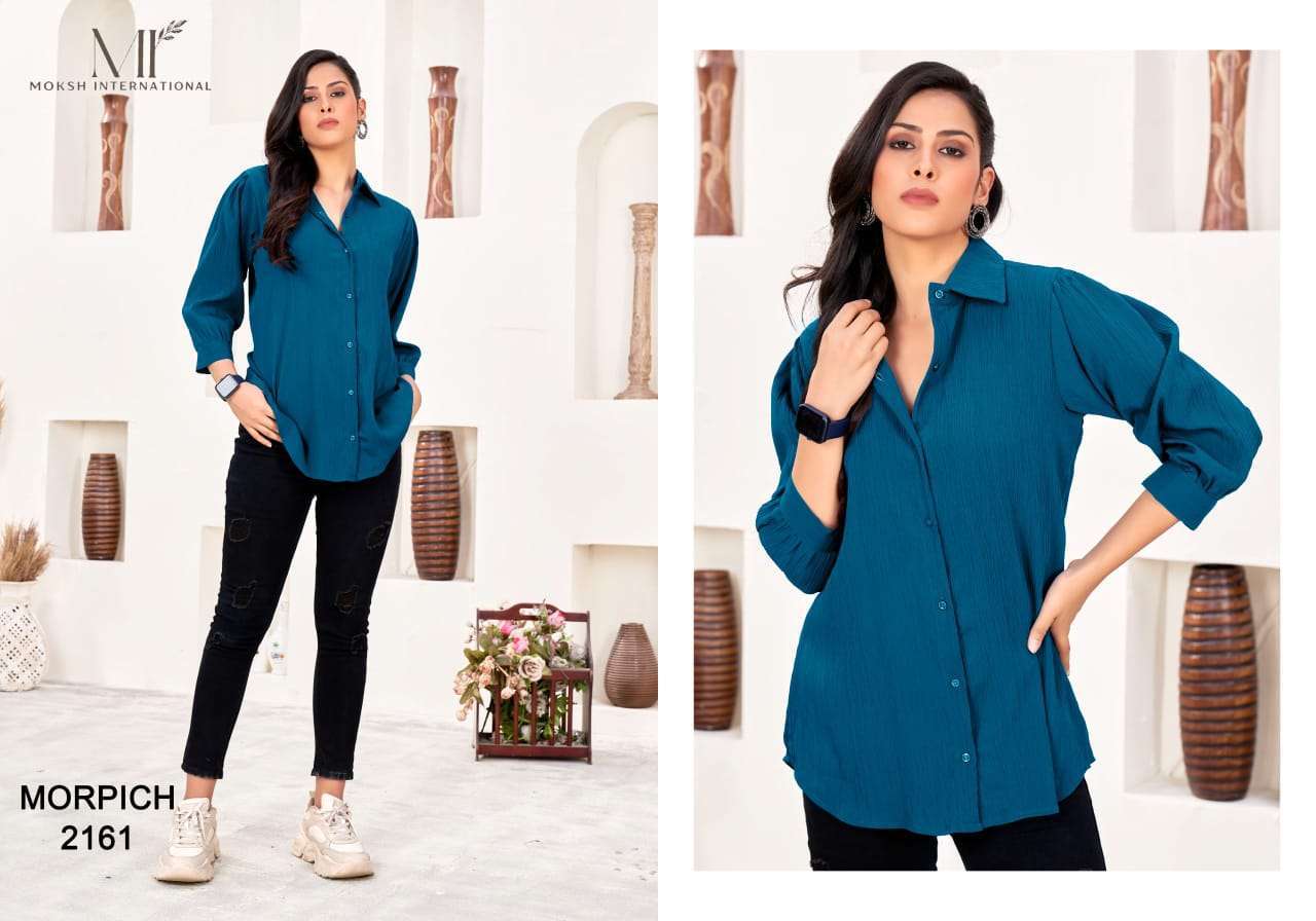 MOKSH DREAMS SHIRT VOL 2 WESTERN STYLE COTTON WOMEN SHIRT DEALER