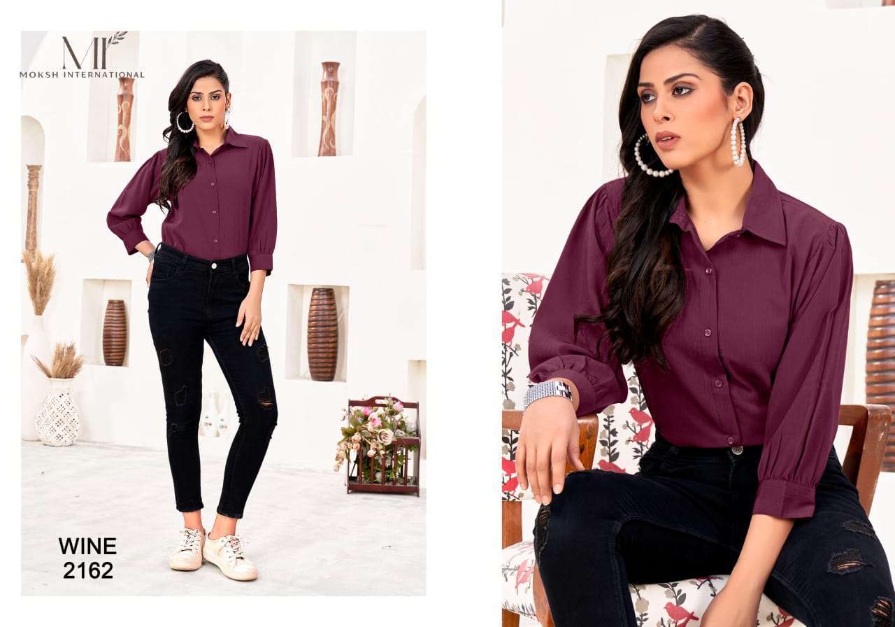 MOKSH DREAMS SHIRT VOL 2 WESTERN STYLE COTTON WOMEN SHIRT DEALER