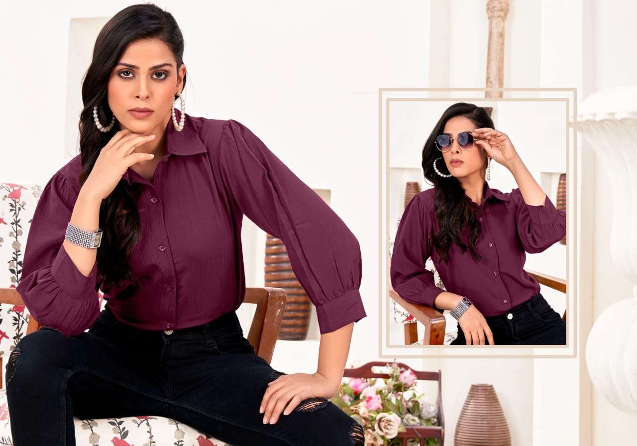 MOKSH DREAMS SHIRT VOL 2 WESTERN STYLE COTTON WOMEN SHIRT DEALER