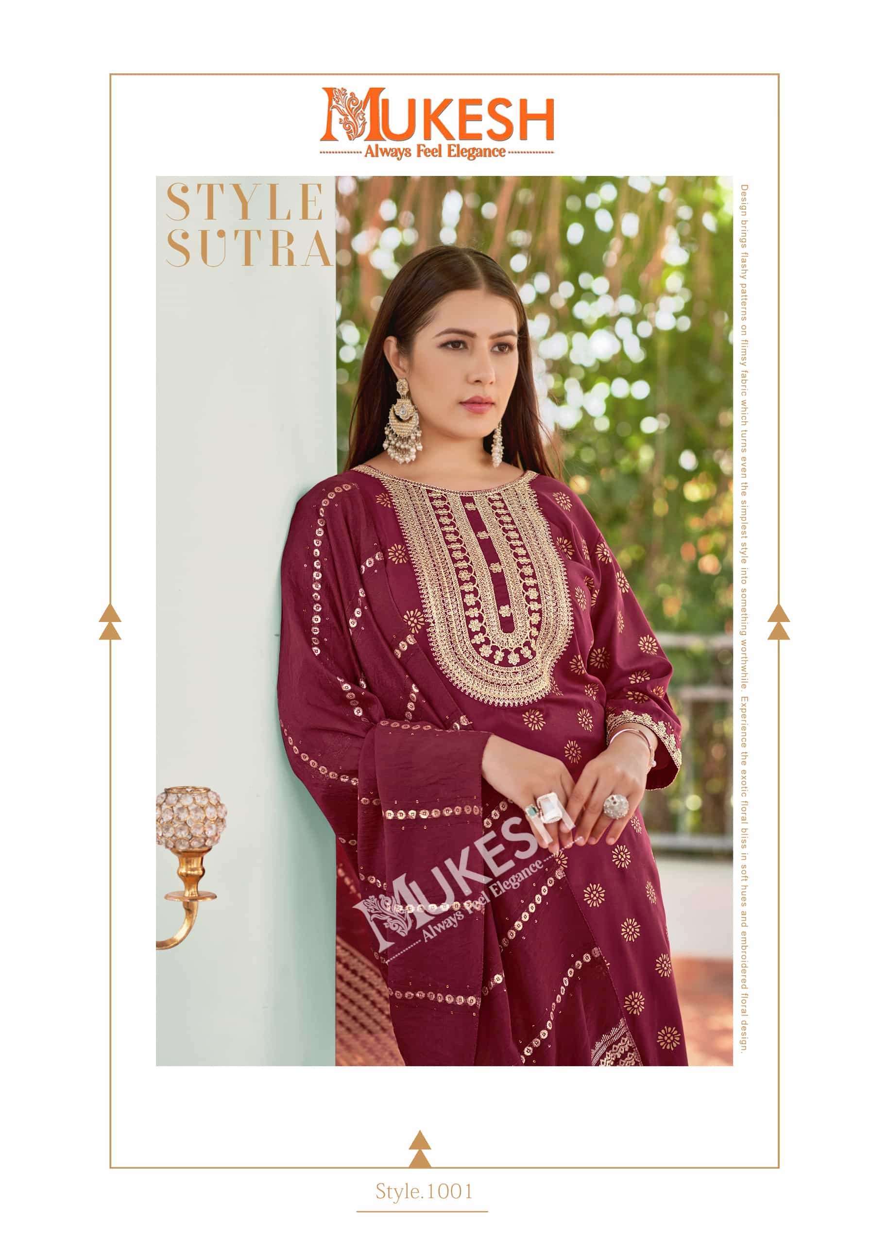 MUKESH MUSKAAN DESIGNER RAYON FOIL SALWAR SUIT FESTIVAL CATALOG