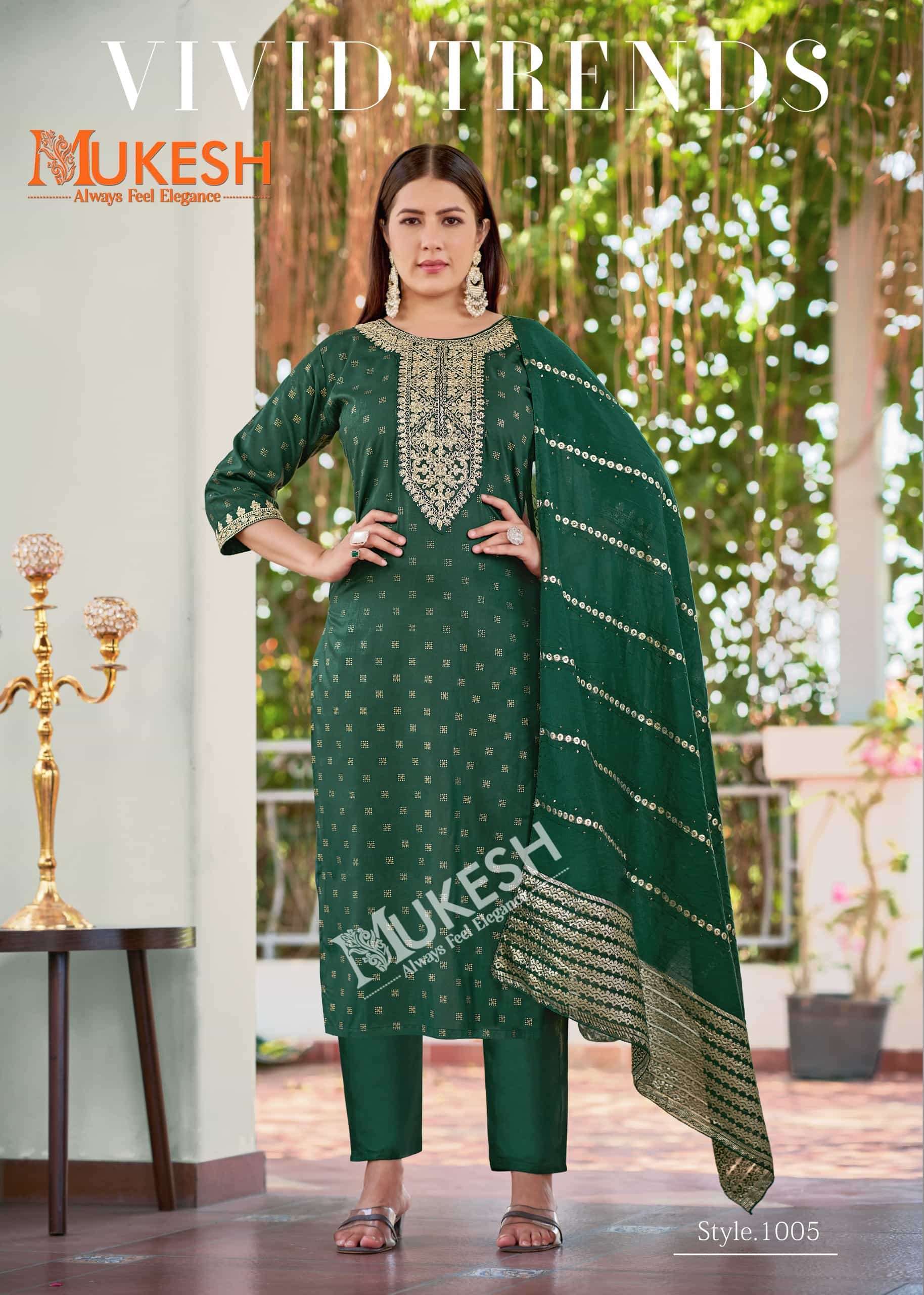 MUKESH MUSKAAN DESIGNER RAYON FOIL SALWAR SUIT FESTIVAL CATALOG
