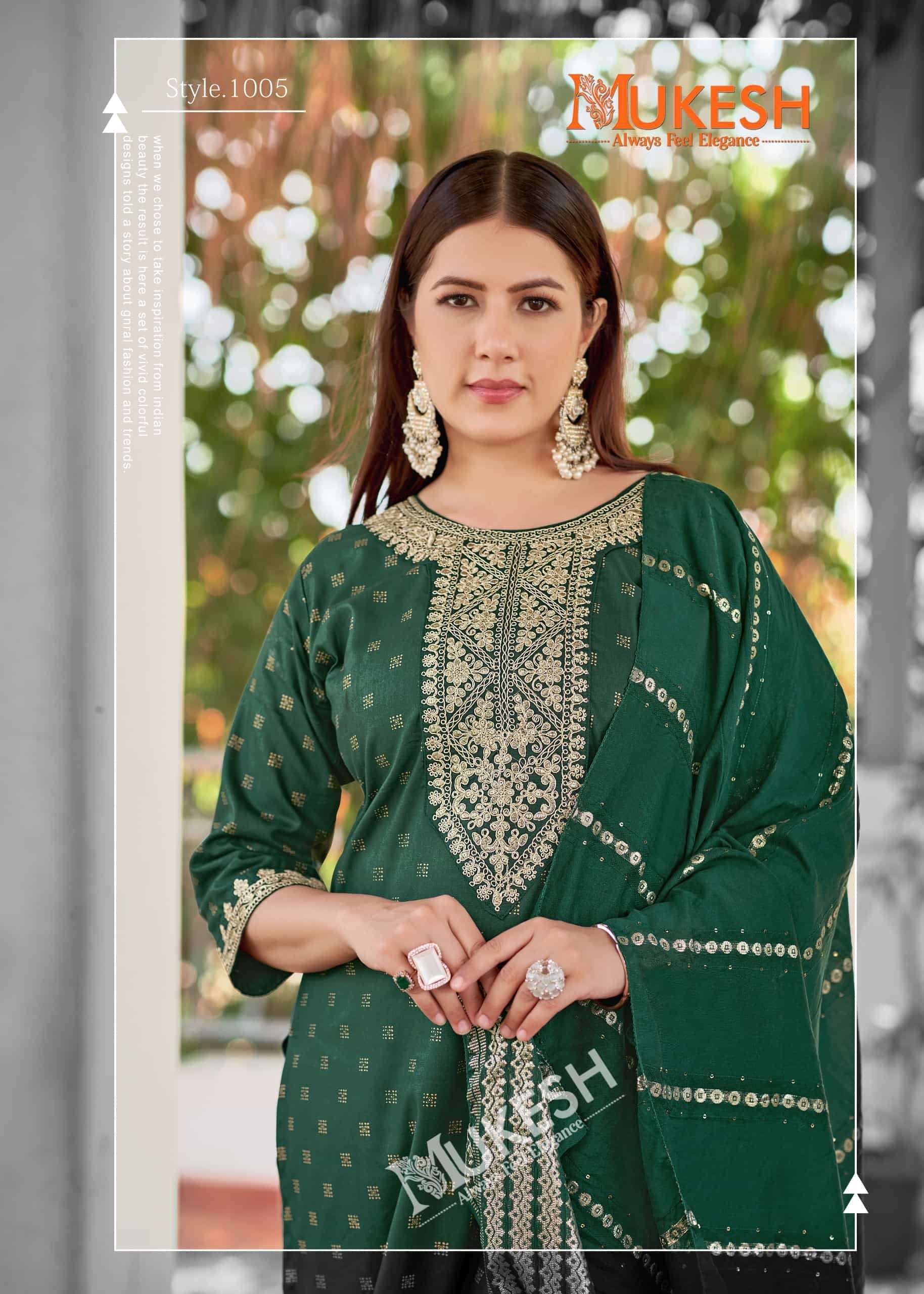 MUKESH MUSKAAN DESIGNER RAYON FOIL SALWAR SUIT FESTIVAL CATALOG