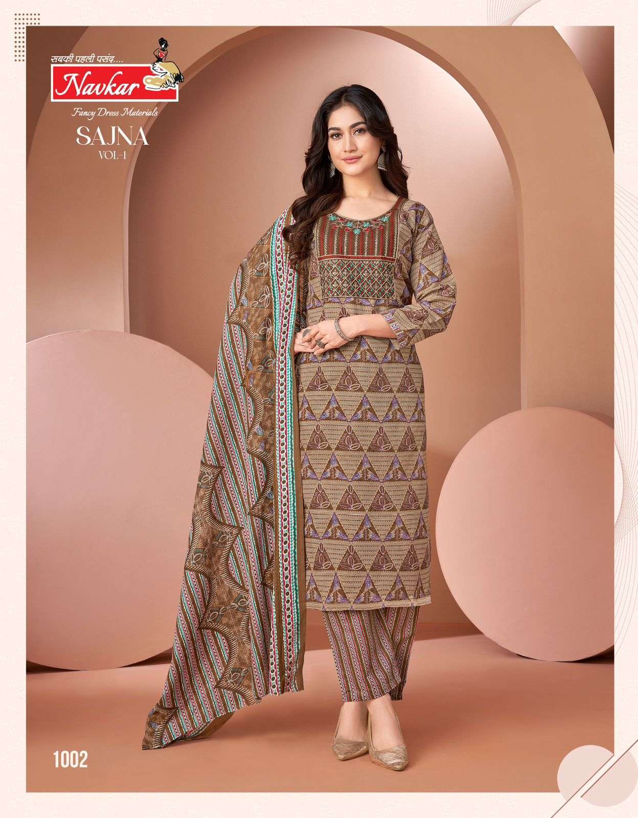 NAVKAR SAJNA VOL 1 READYMADE COTTON SALWAR SUIT DEALER ONLINE