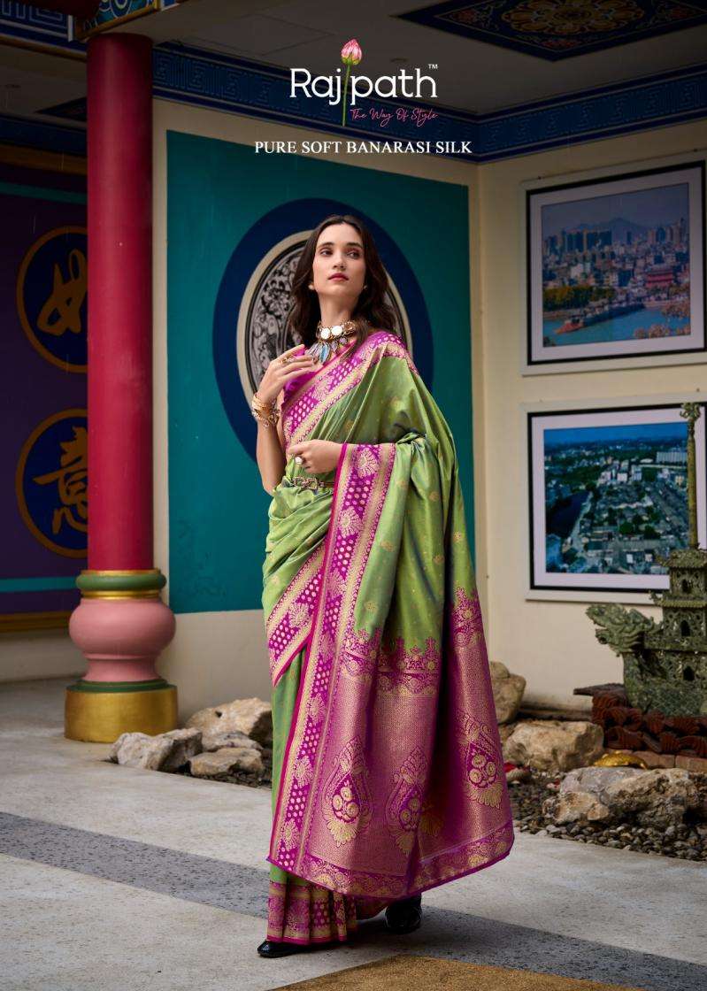 RAJPATH SAMRUDDHI BANARASI SILK RICH LOOK SAREE 