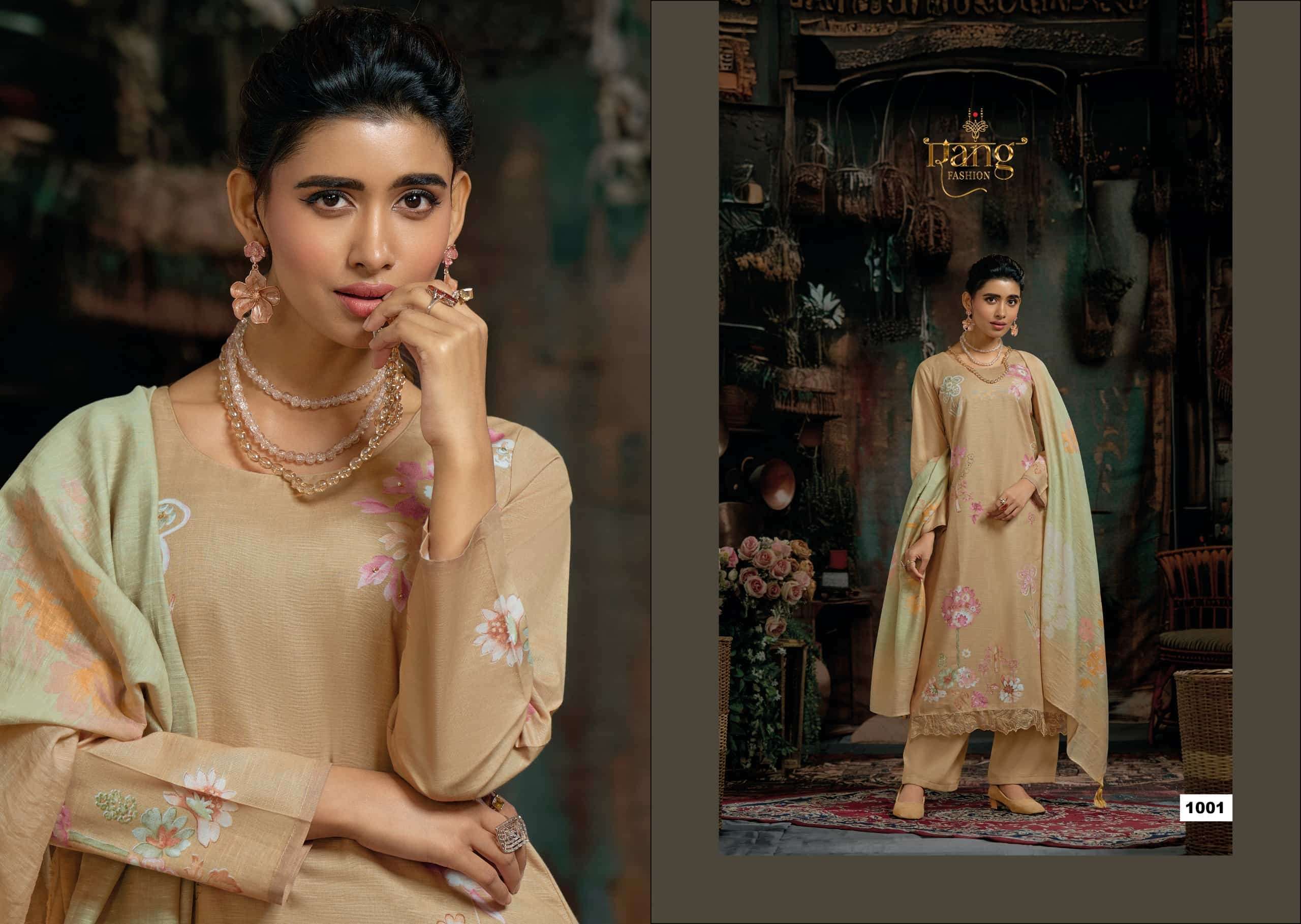 RANG FASHION CLARA HIGH QUALITY VISCOSE LINEN SUIT CATALOG SHOP 
