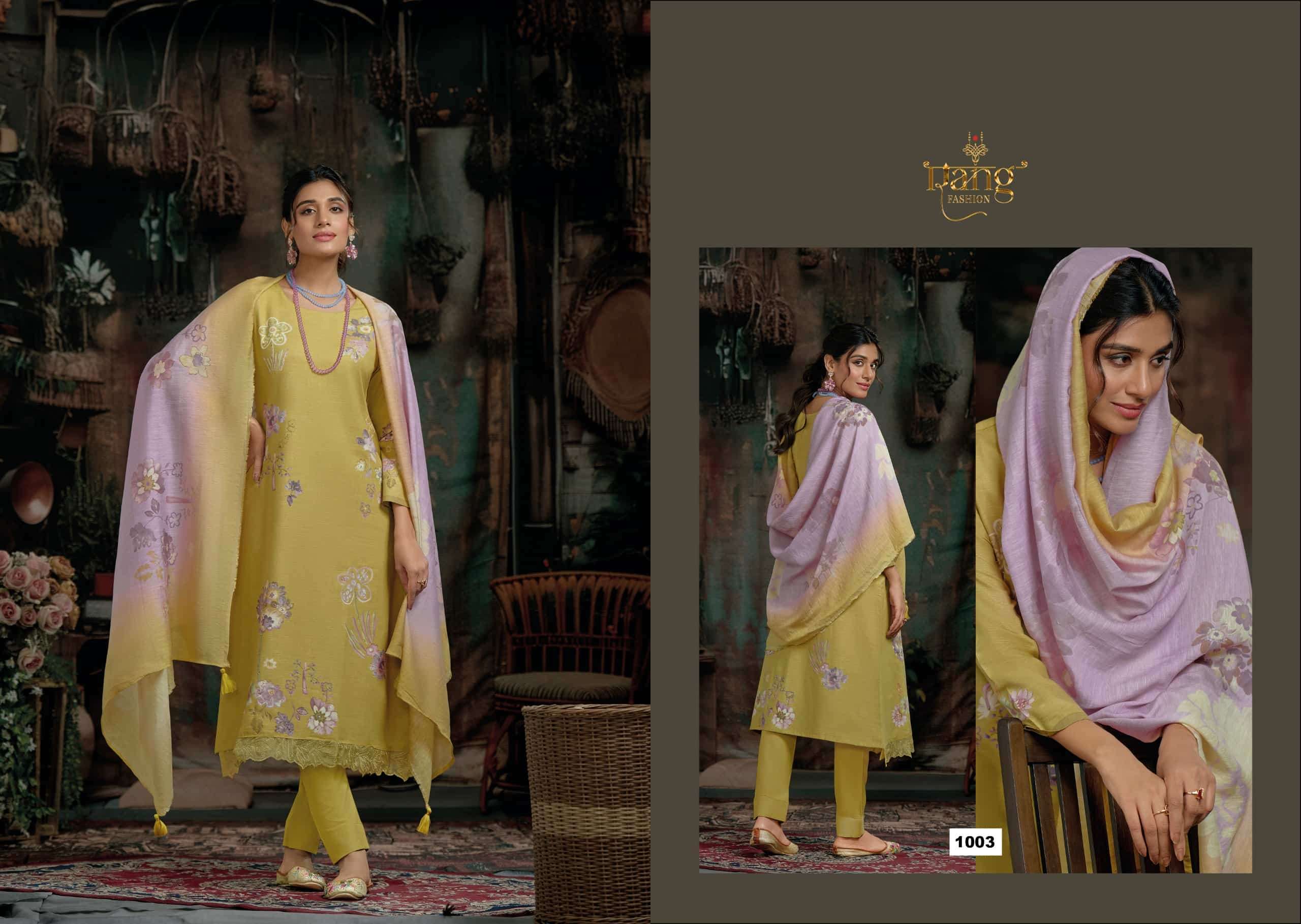 RANG FASHION CLARA HIGH QUALITY VISCOSE LINEN SUIT CATALOG SHOP 