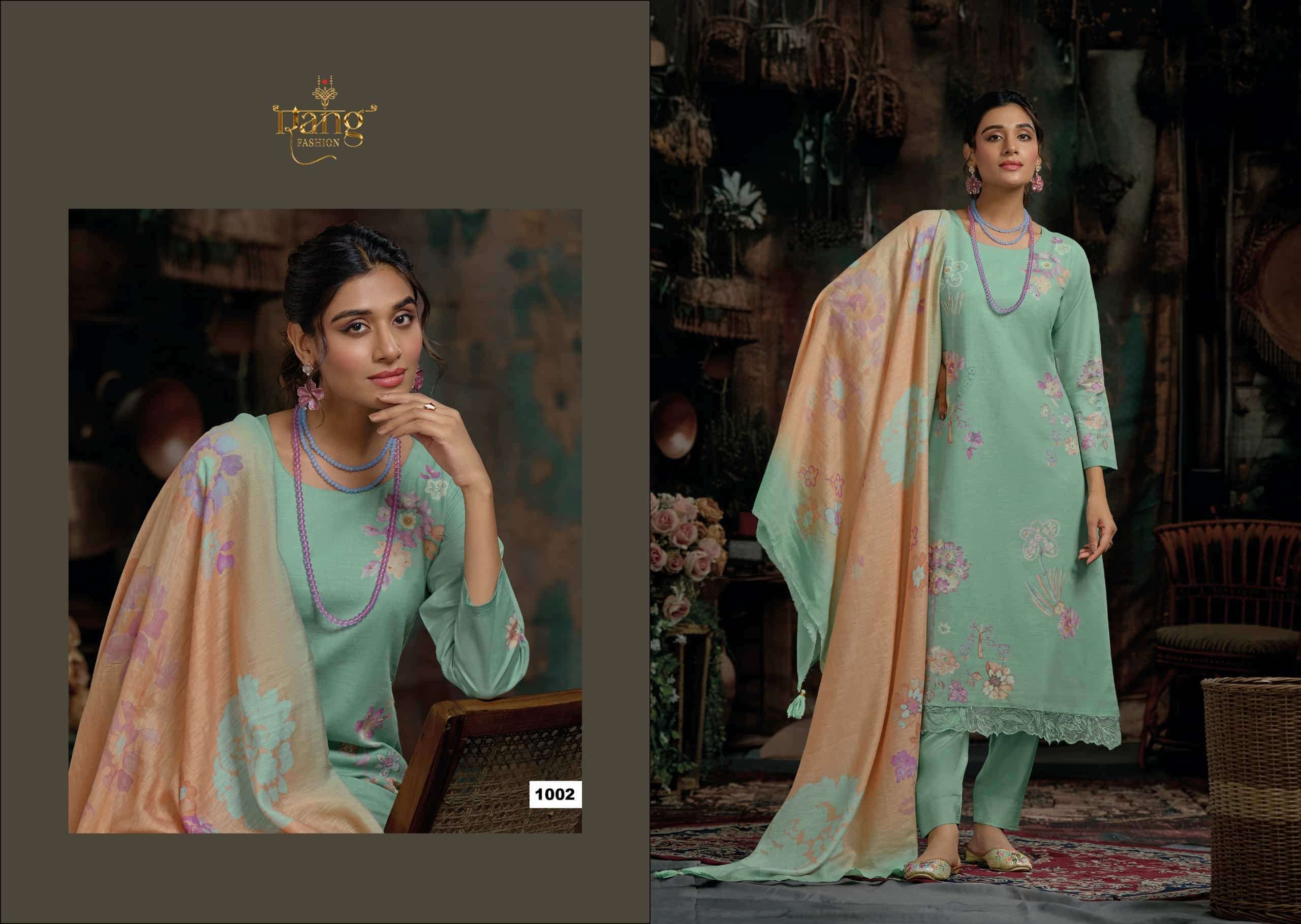 RANG FASHION CLARA HIGH QUALITY VISCOSE LINEN SUIT CATALOG SHOP 