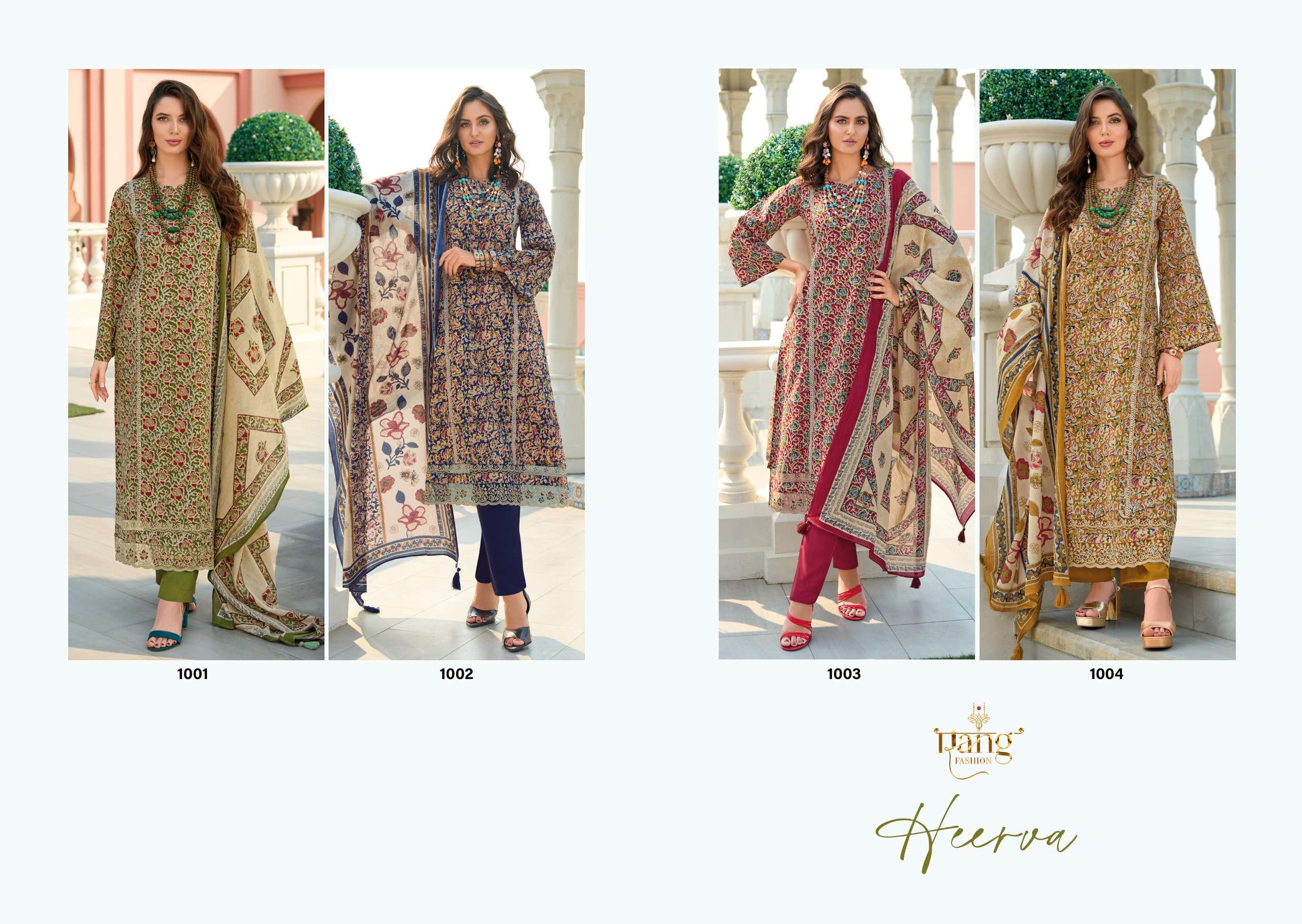 RANG FASHION HEERVA SUMMER WEAR HIGH QUALITY DESIGN SUIT CATALOG