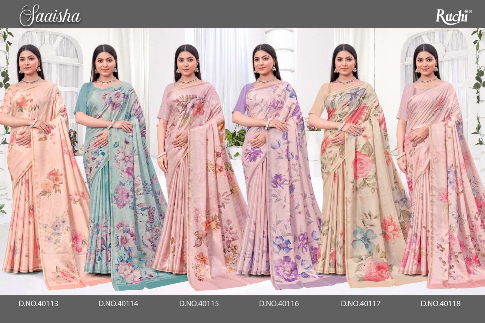 RUCHI SAREE SAAISHA VOL 2 DIGITAL PRINTED FANCY SILK FABRIC SAREE 
