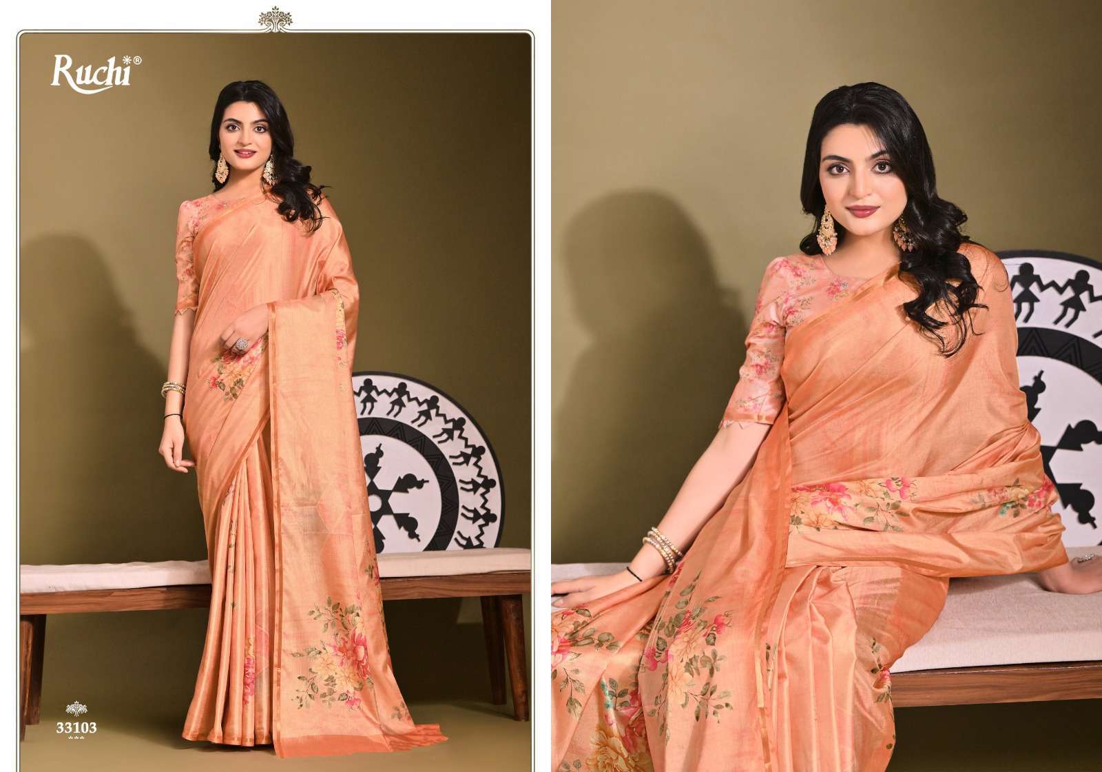 RUCHI SAREE SAISHA VOL 1  SILK FABRIC FANCY SAREE