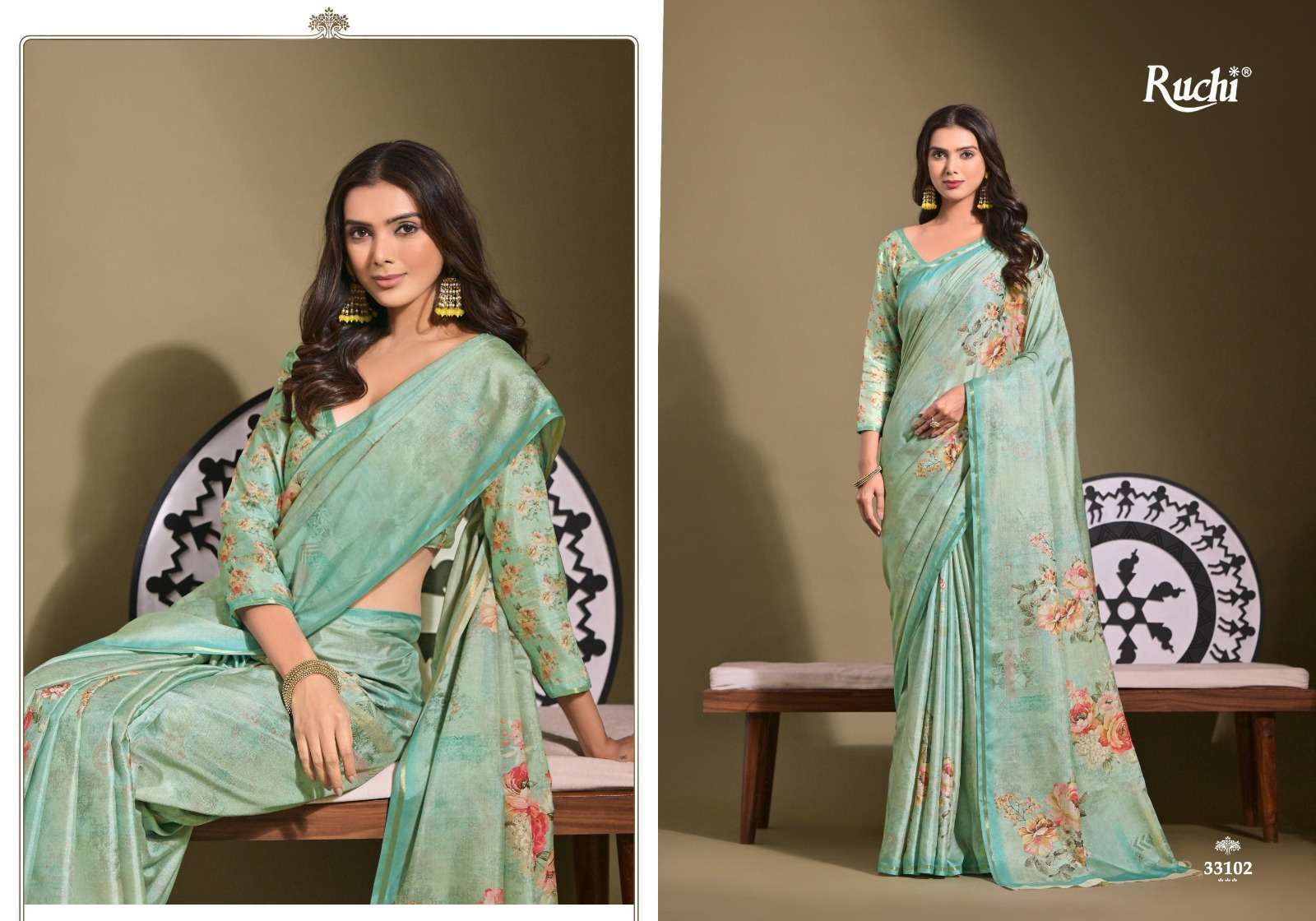 RUCHI SAREE SAISHA VOL 1  SILK FABRIC FANCY SAREE