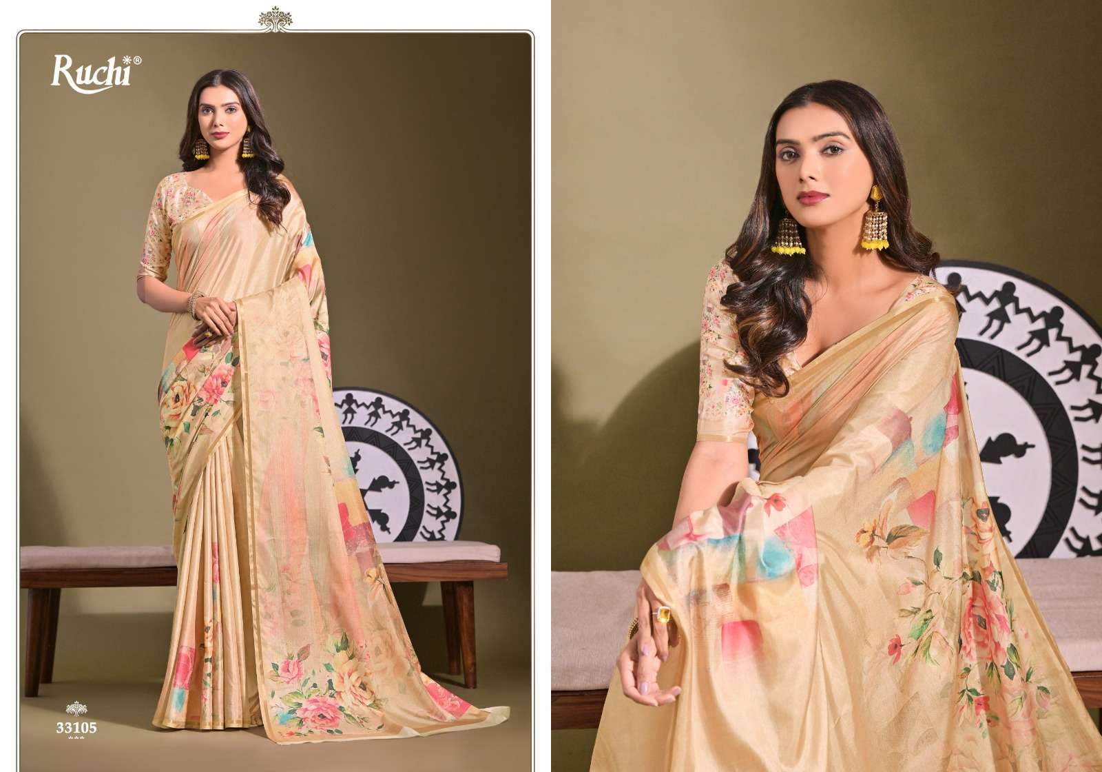 RUCHI SAREE SAISHA VOL 1  SILK FABRIC FANCY SAREE