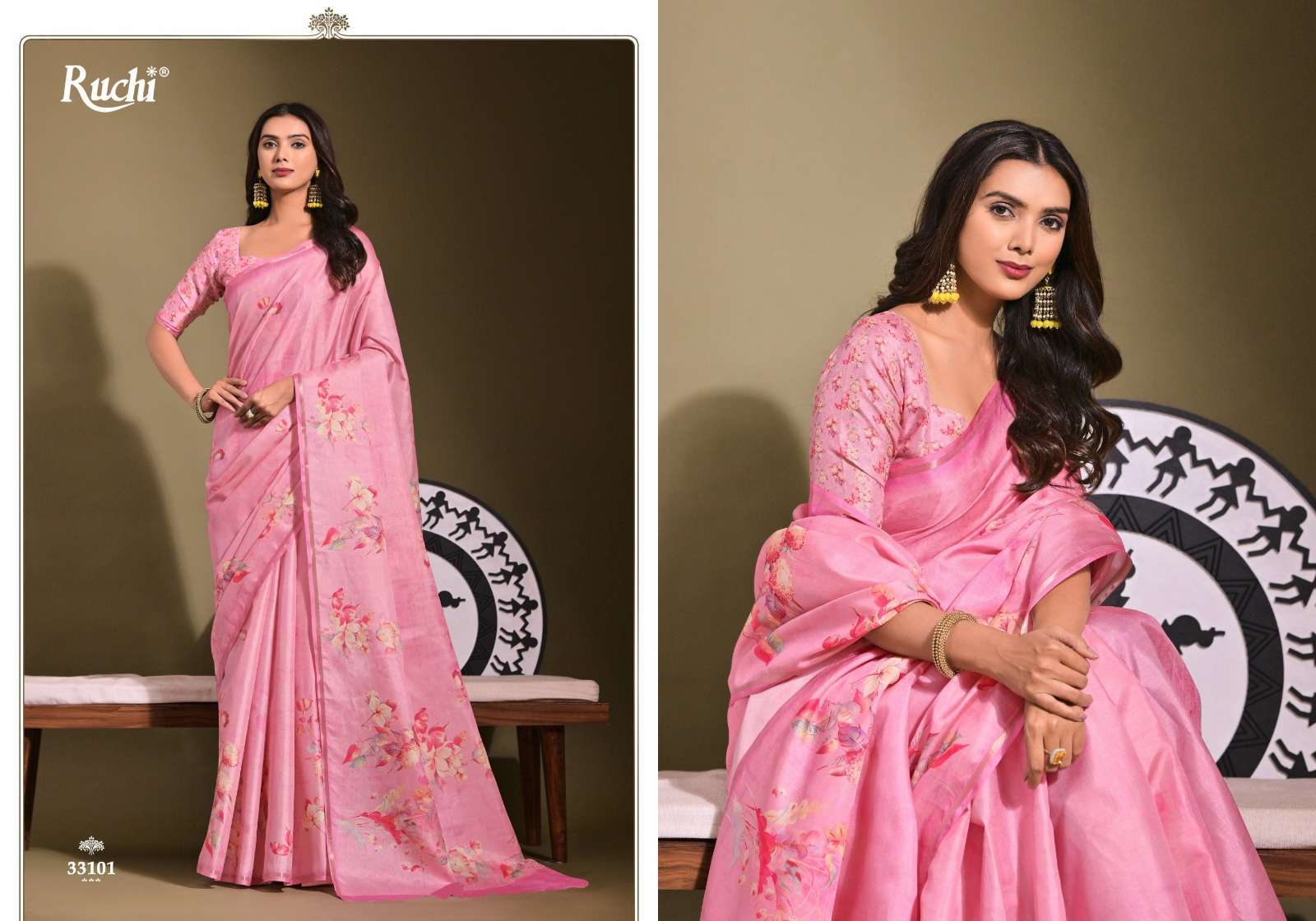 RUCHI SAREE SAISHA VOL 1  SILK FABRIC FANCY SAREE